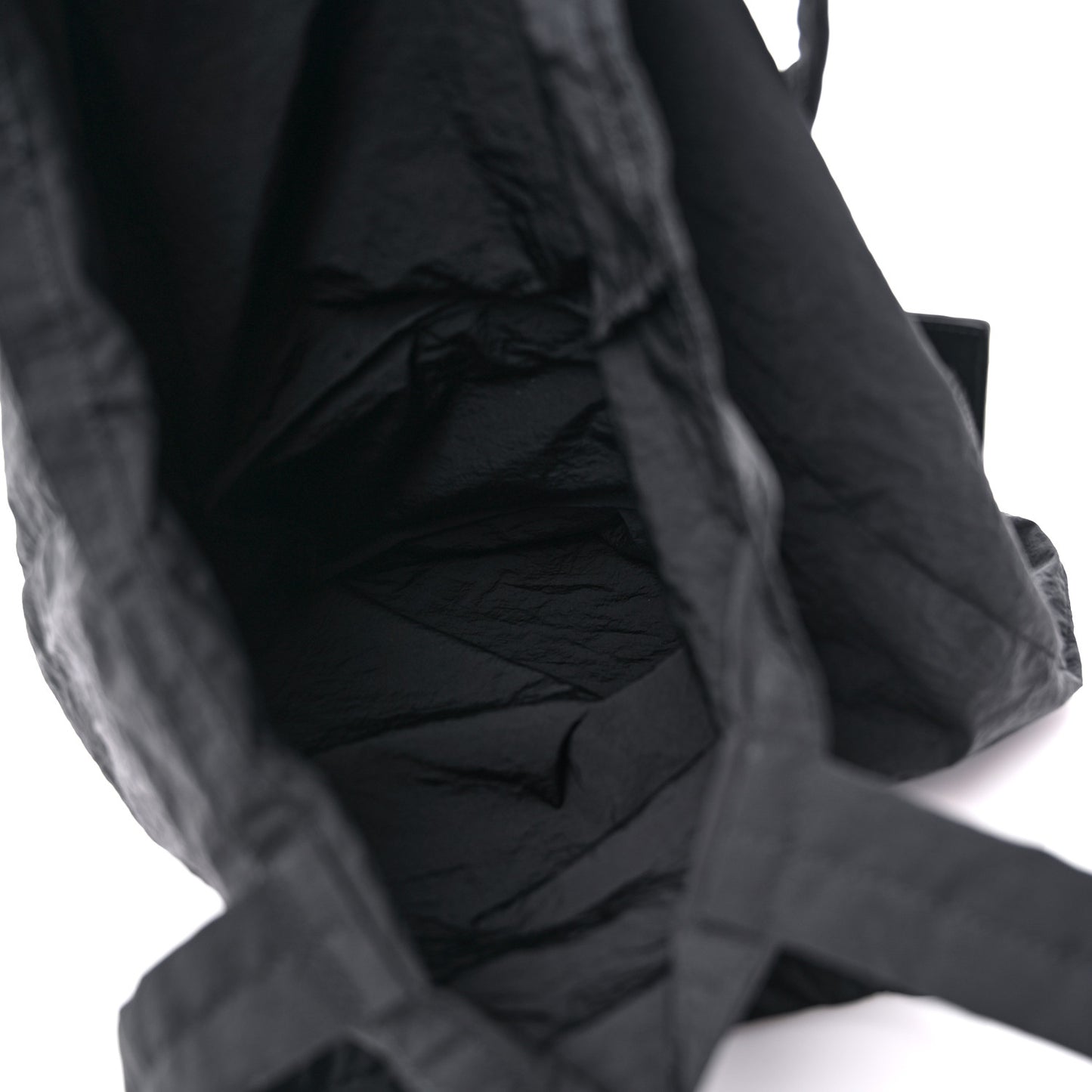 Nylon Nappa Intrecciato Convertible Tote Black