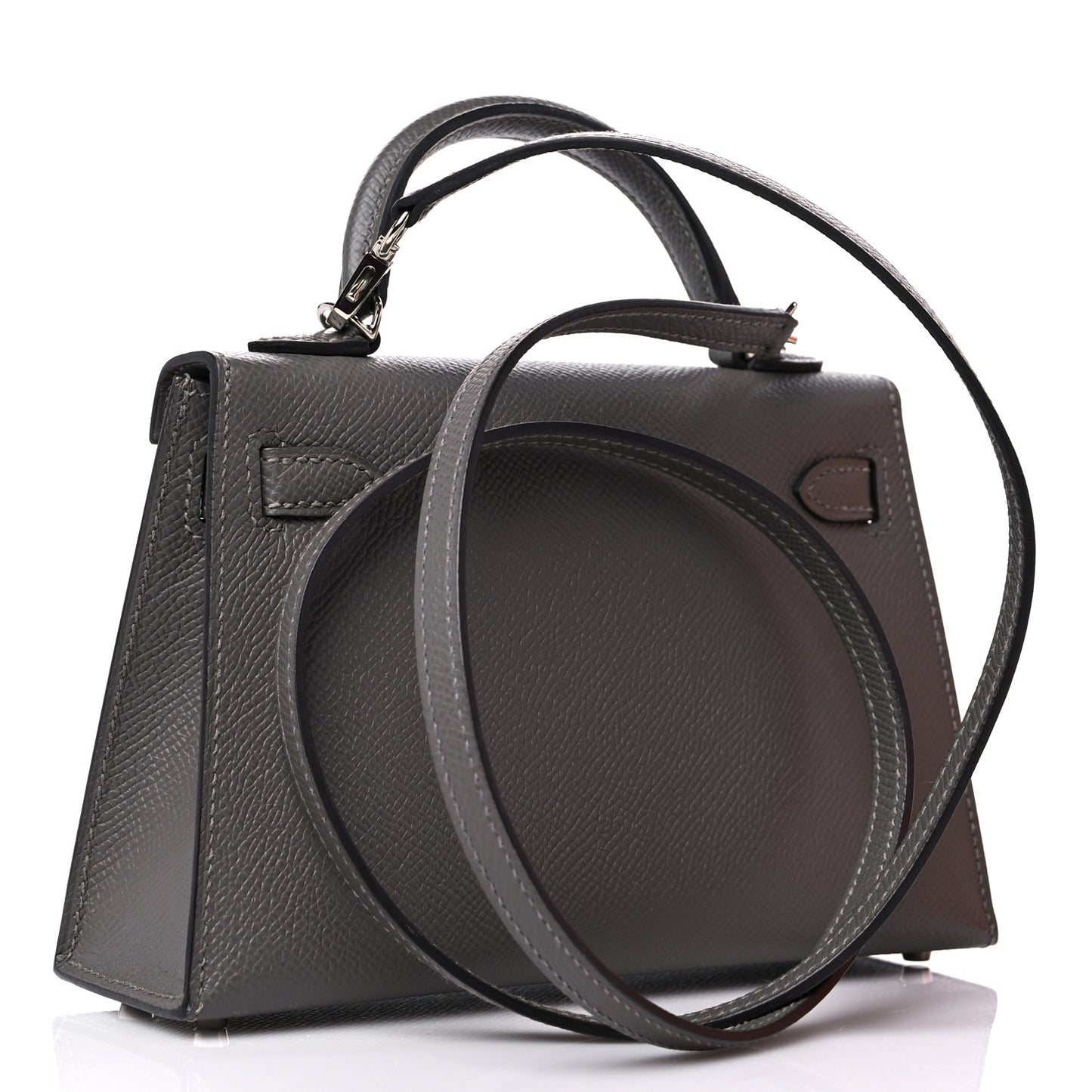 Epsom Mini Kelly Sellier 20 Gris Meyer