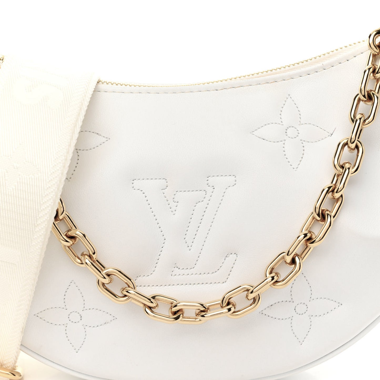 LOUIS VUITTON Calfskin Bubblegram Over The Moon Snow