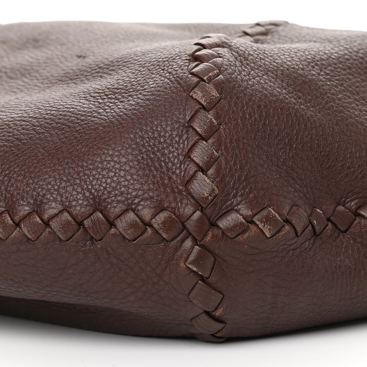 Cervo Deerskin Large Hobo Truffle