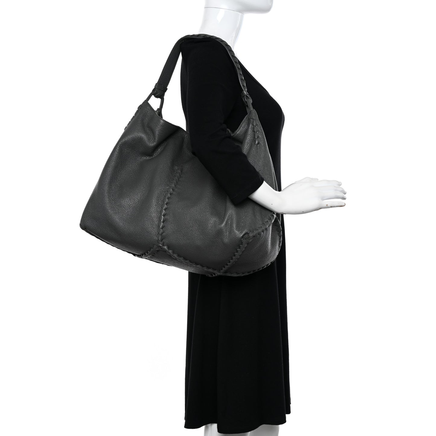 Cervo Deerskin Hobo Grey