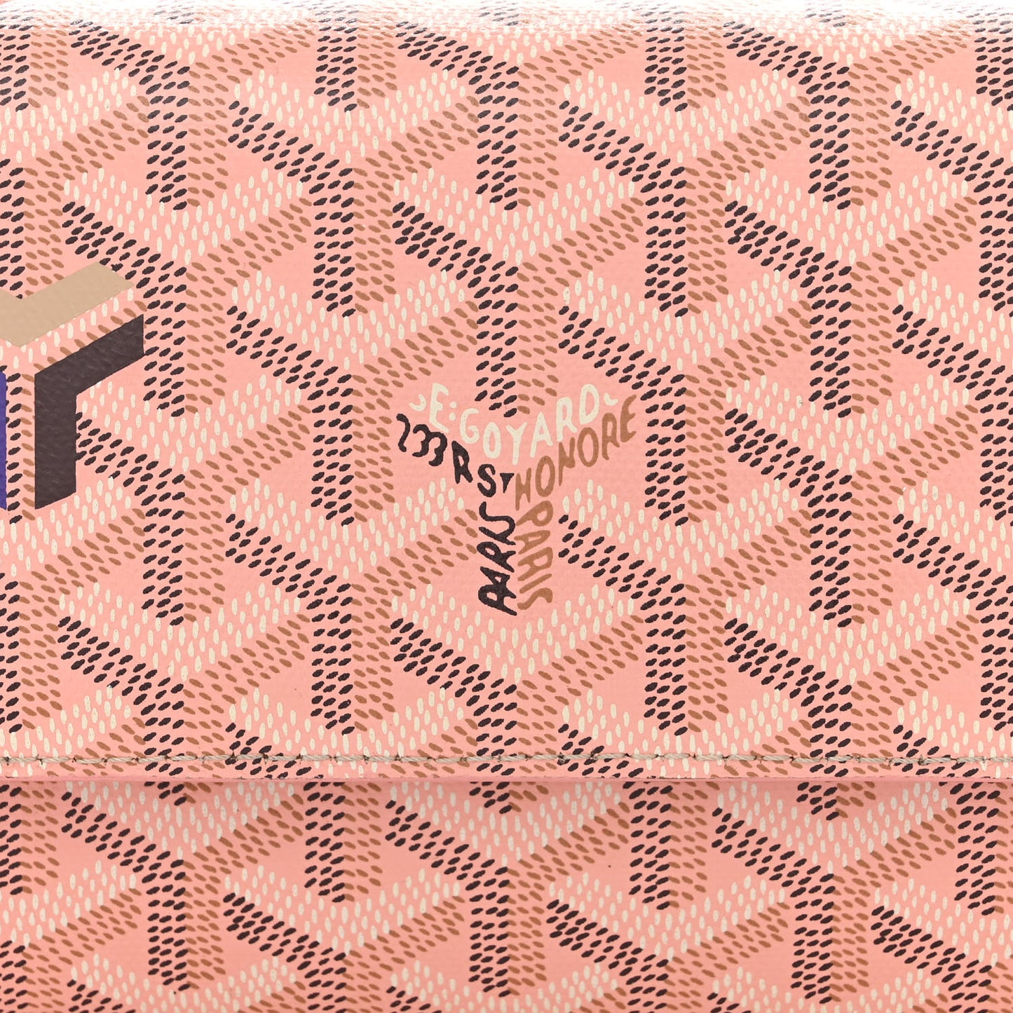 Goyardine Varenne Continental Wallet Pink