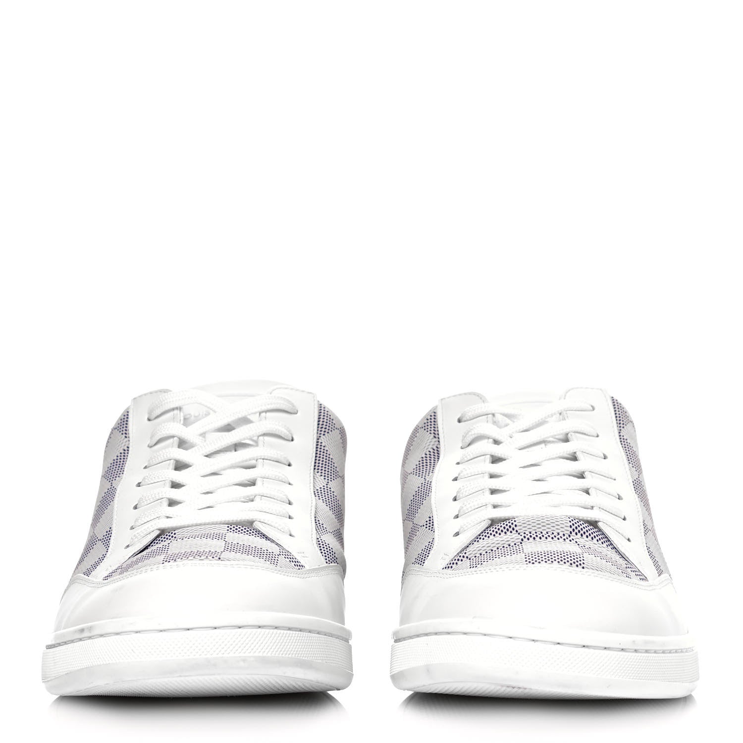 Louis Vuitton Damier Azur Mens Sneakers 8.5 White 2 of 8