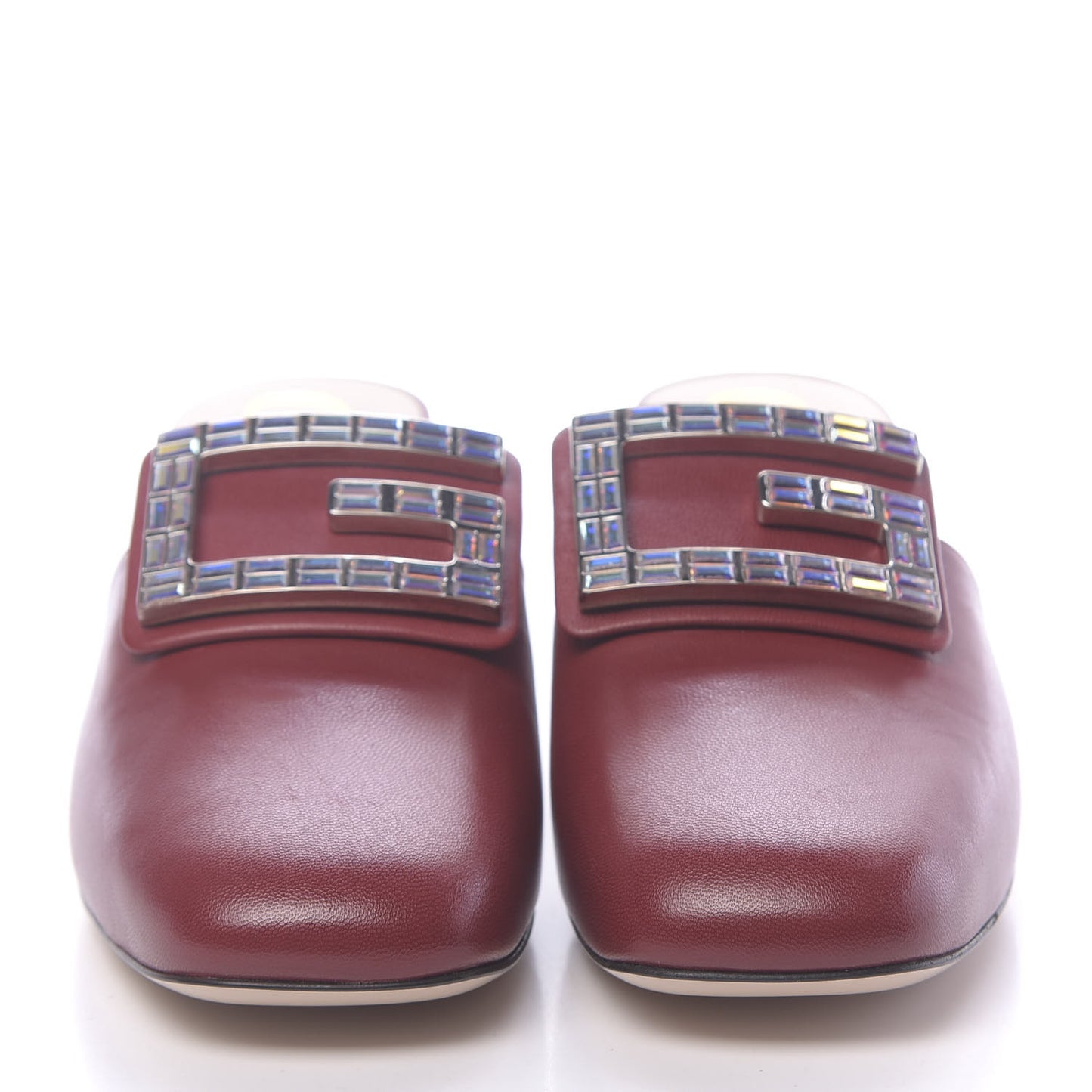 Malaga Kid Crystal Square G Madelyn Mules 37 Romantic Cerise