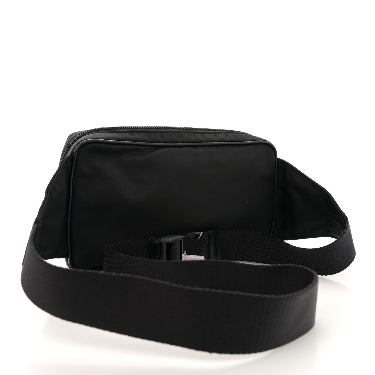 Re-Nylon Saffiano Belt Bag L Black