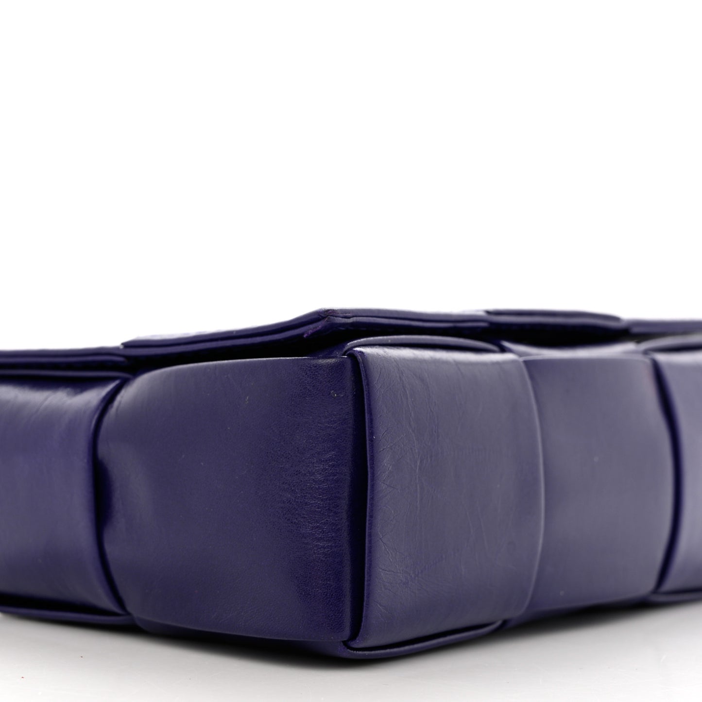 Crinkled Lambskin Maxi Intrecciato Extra Mini Cassette Crossbody Bag Unicorn