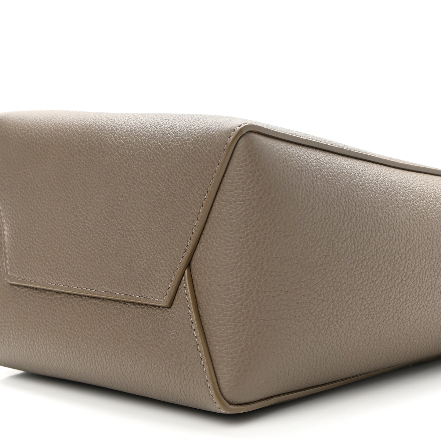 Soft Grained Calfskin Small Sangle Bucket Bag Taupe