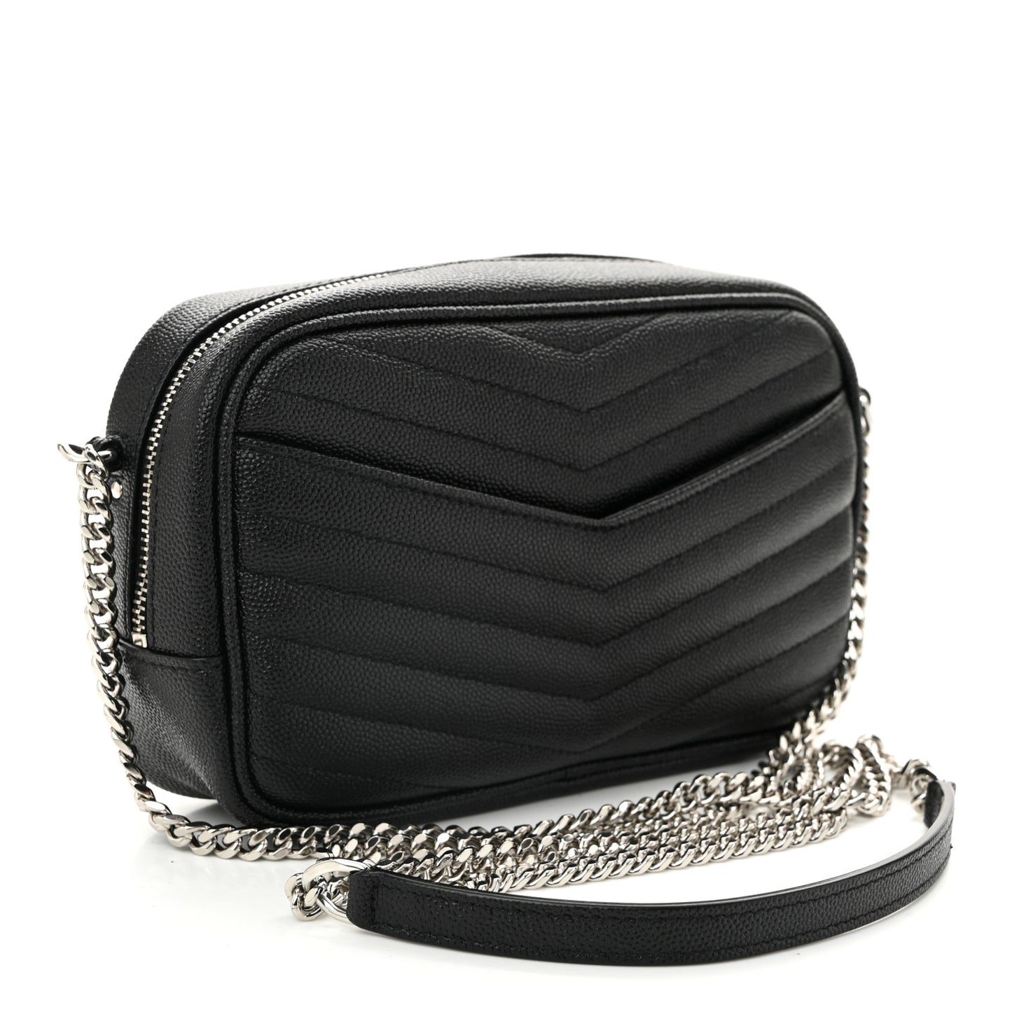 Grain De Poudre Matelasse Monogram Mini Lou Camera Bag Black