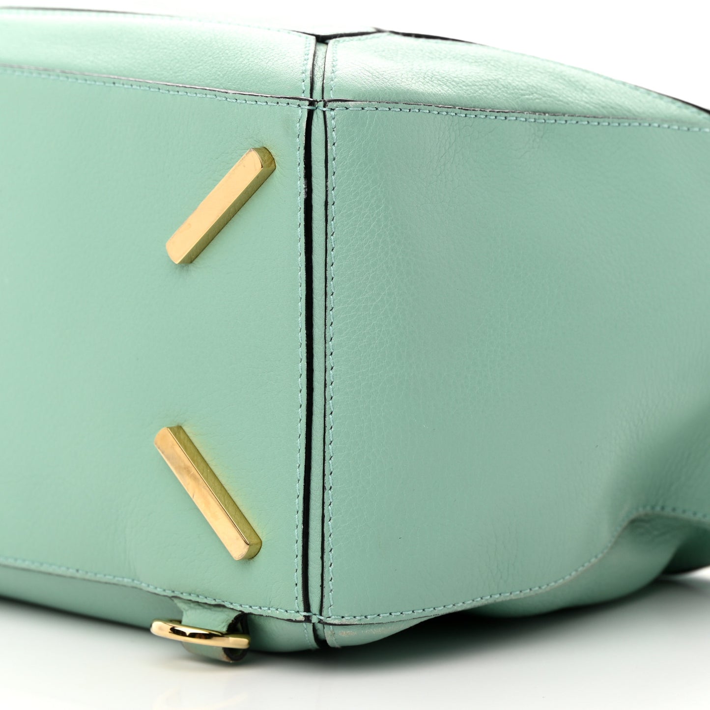Calfskin Medium Puzzle Bag Sea Water Green