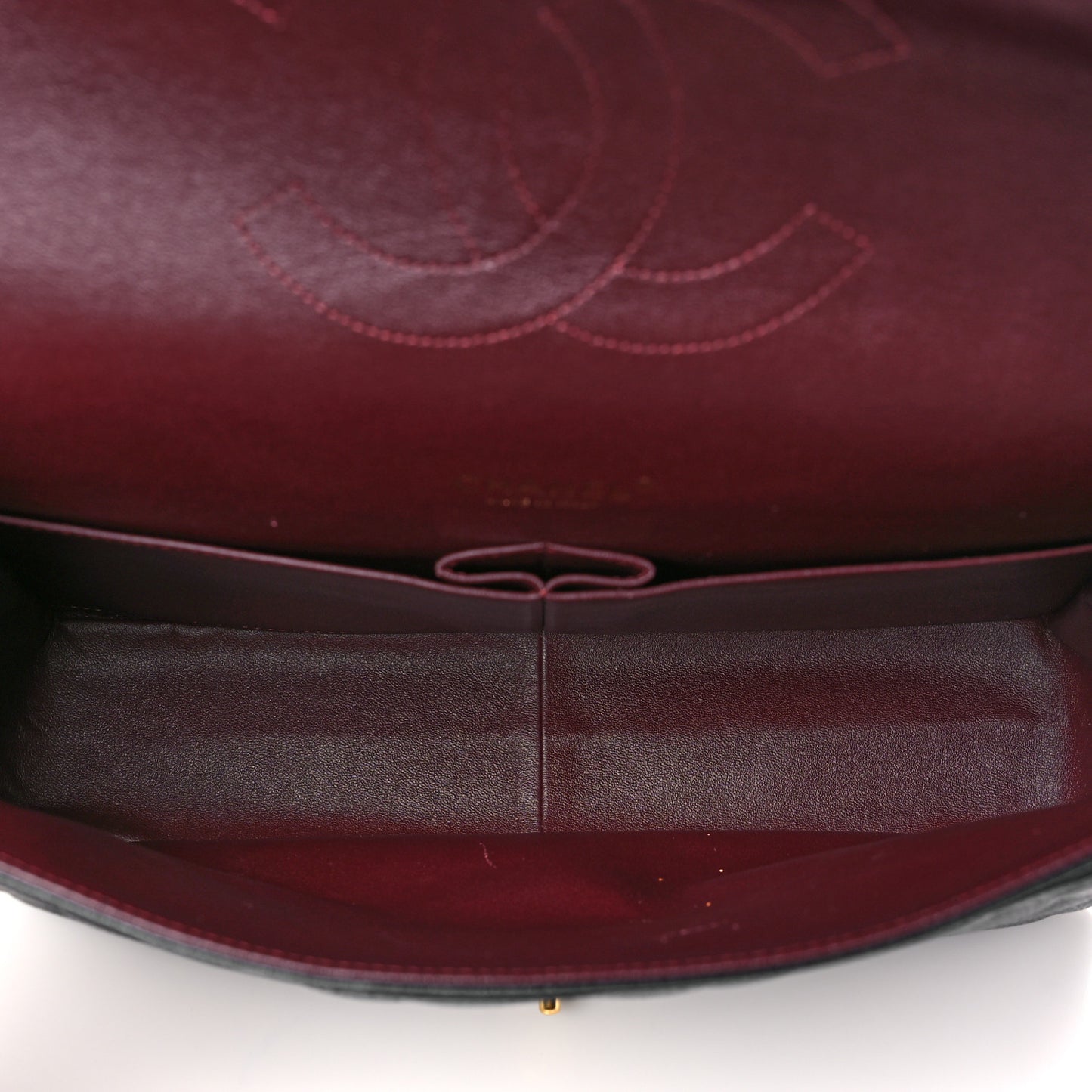 Caviar Quilted Maxi Double Flap Black