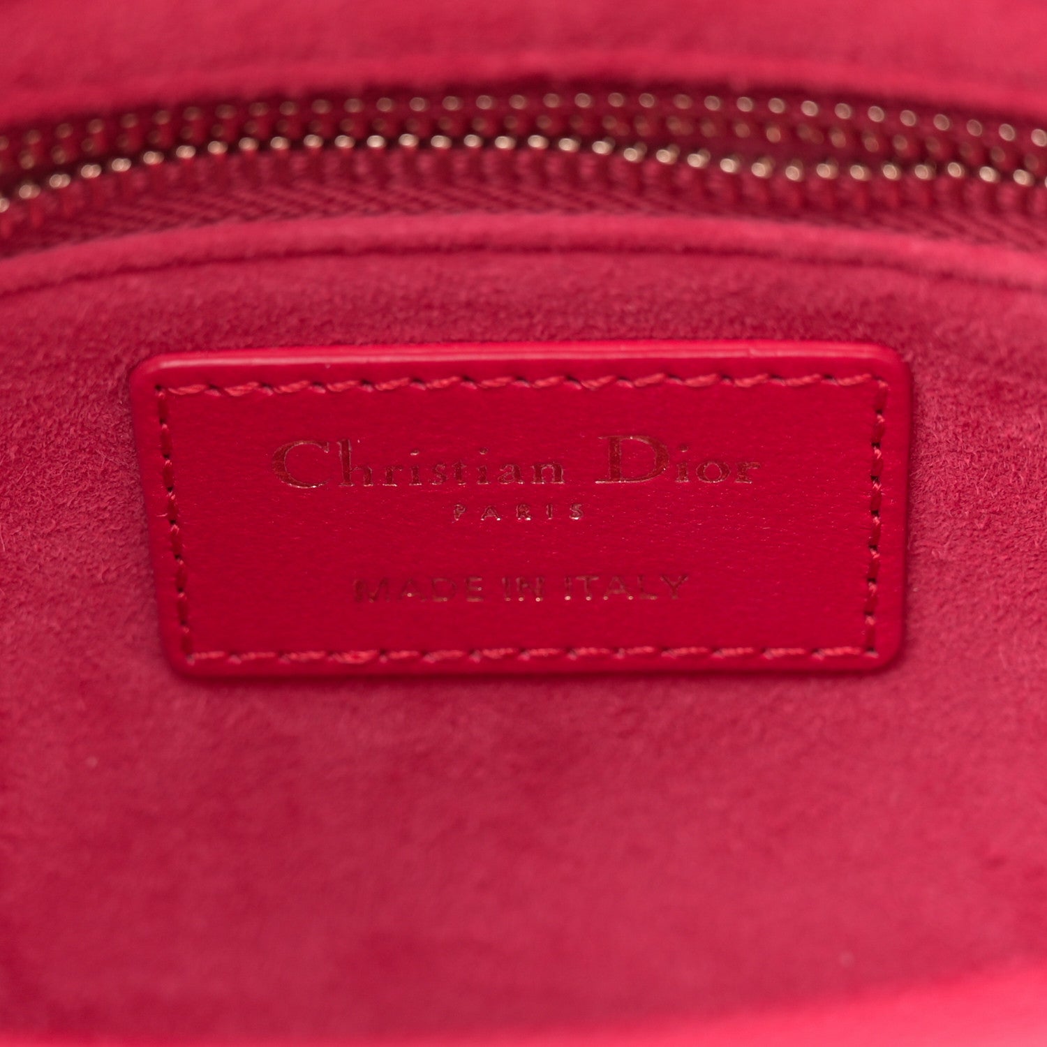 Christian Dior Lambskin Cannage Small My ABCDior Lady Dior Fuchsia 6 of 12