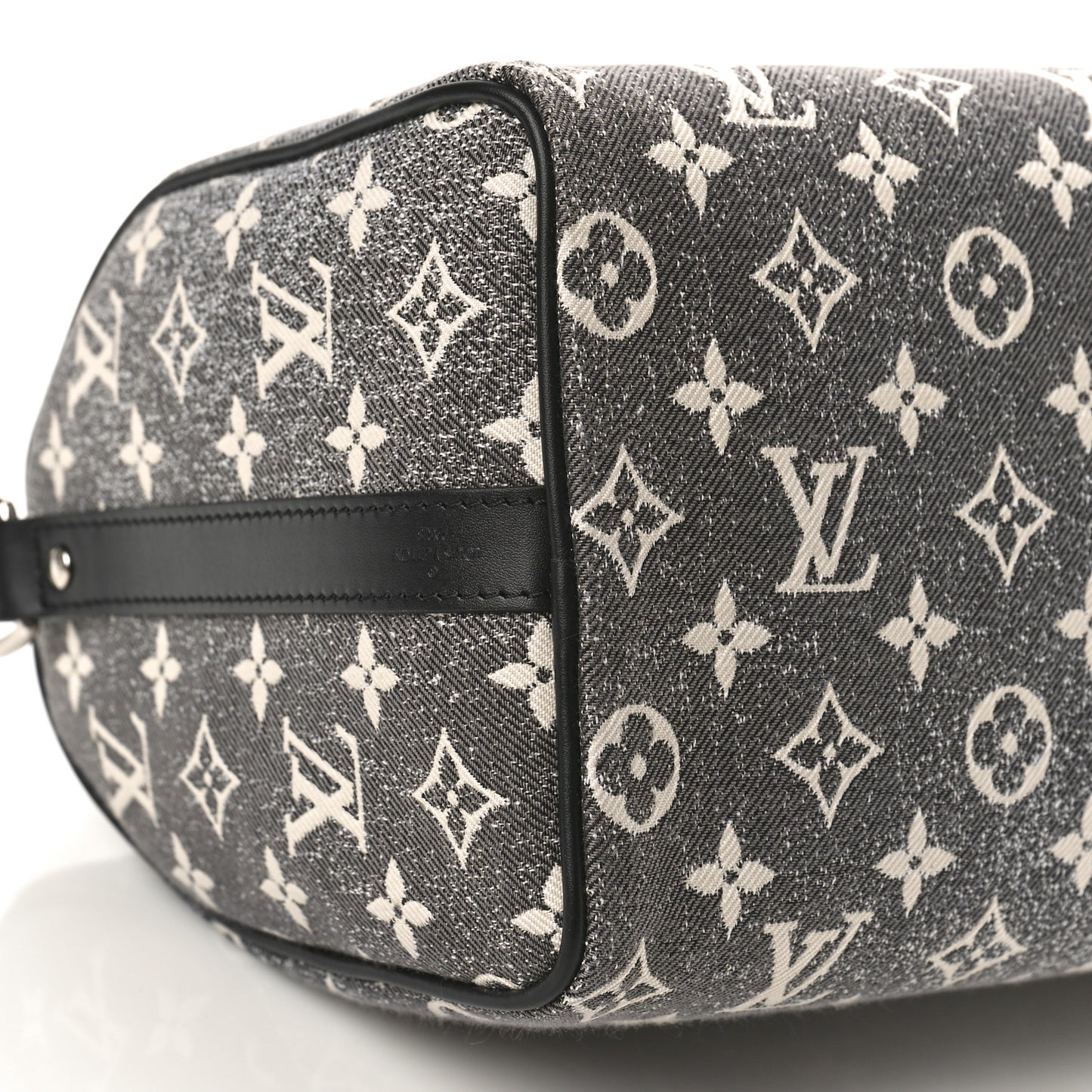 Monogram Jacquard Denim Speedy Bandouliere 25 Black