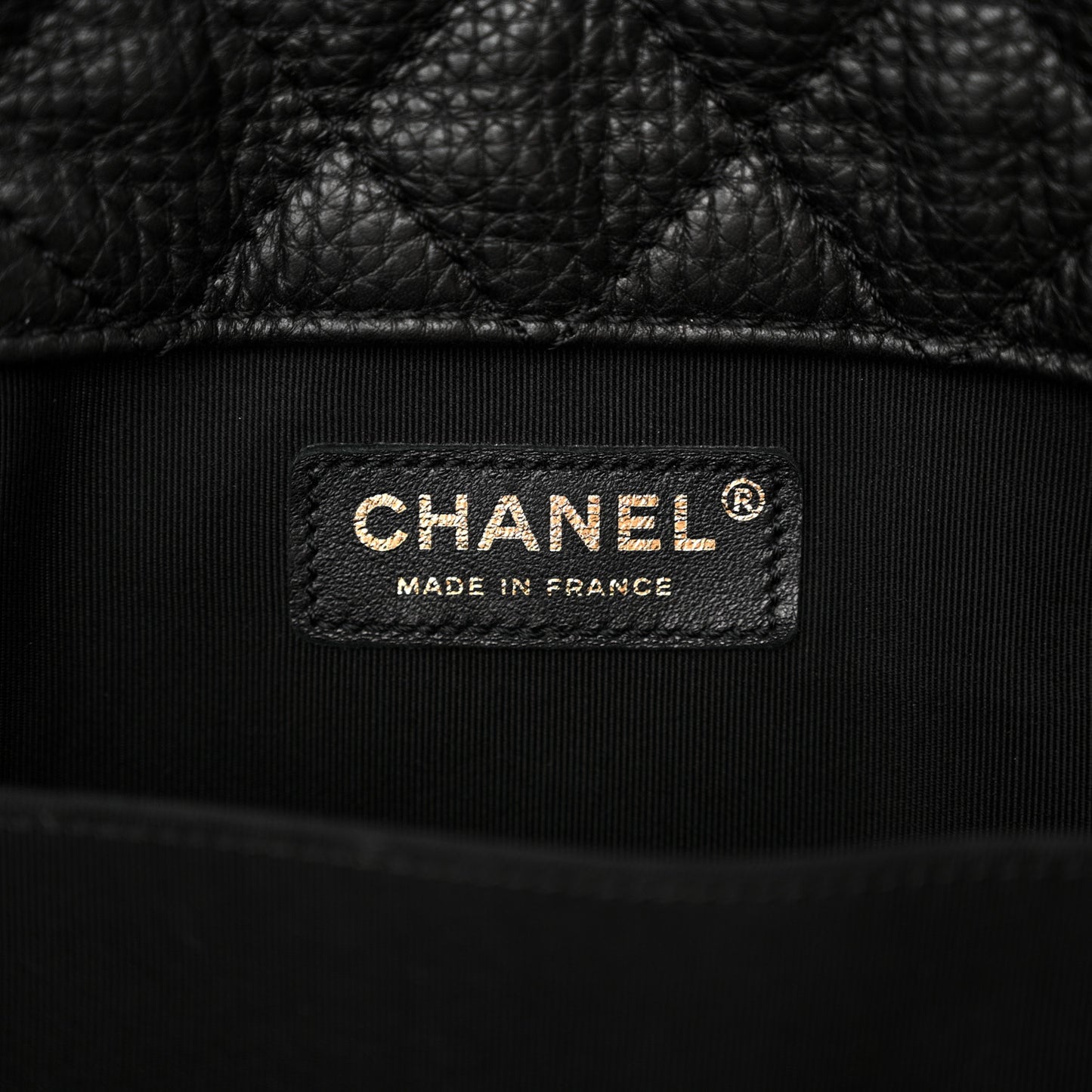 Calfskin Quilted XXL Travel Flap Bag Black