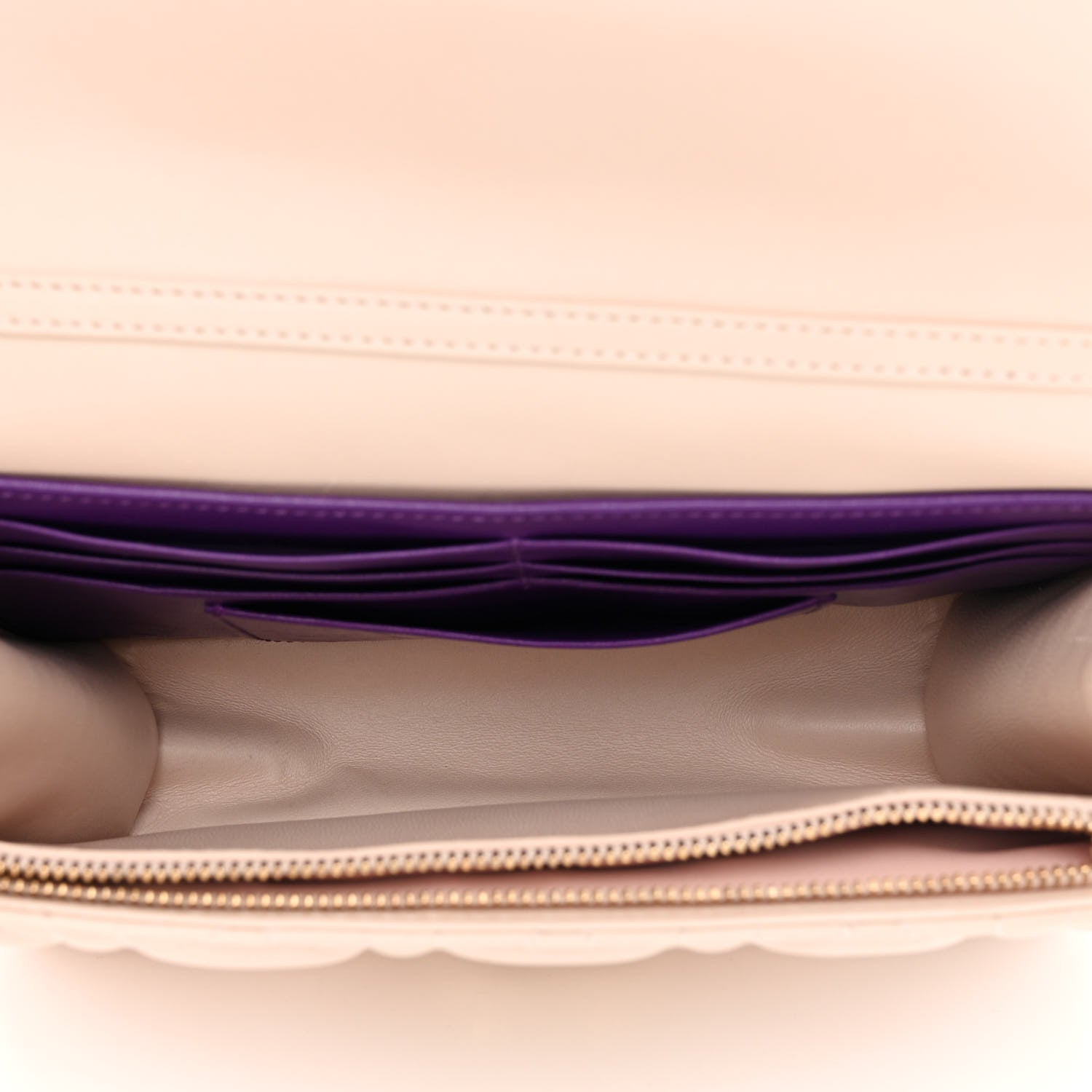 Christian Dior Lambskin Cannage Miss Dior Promenade Pouch Beige 5 of 12
