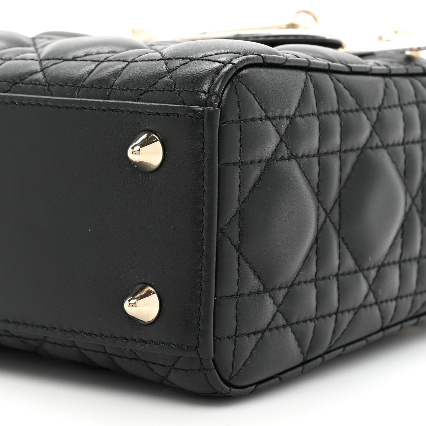Lambskin Cannage Small My ABCDior Lady Dior Black