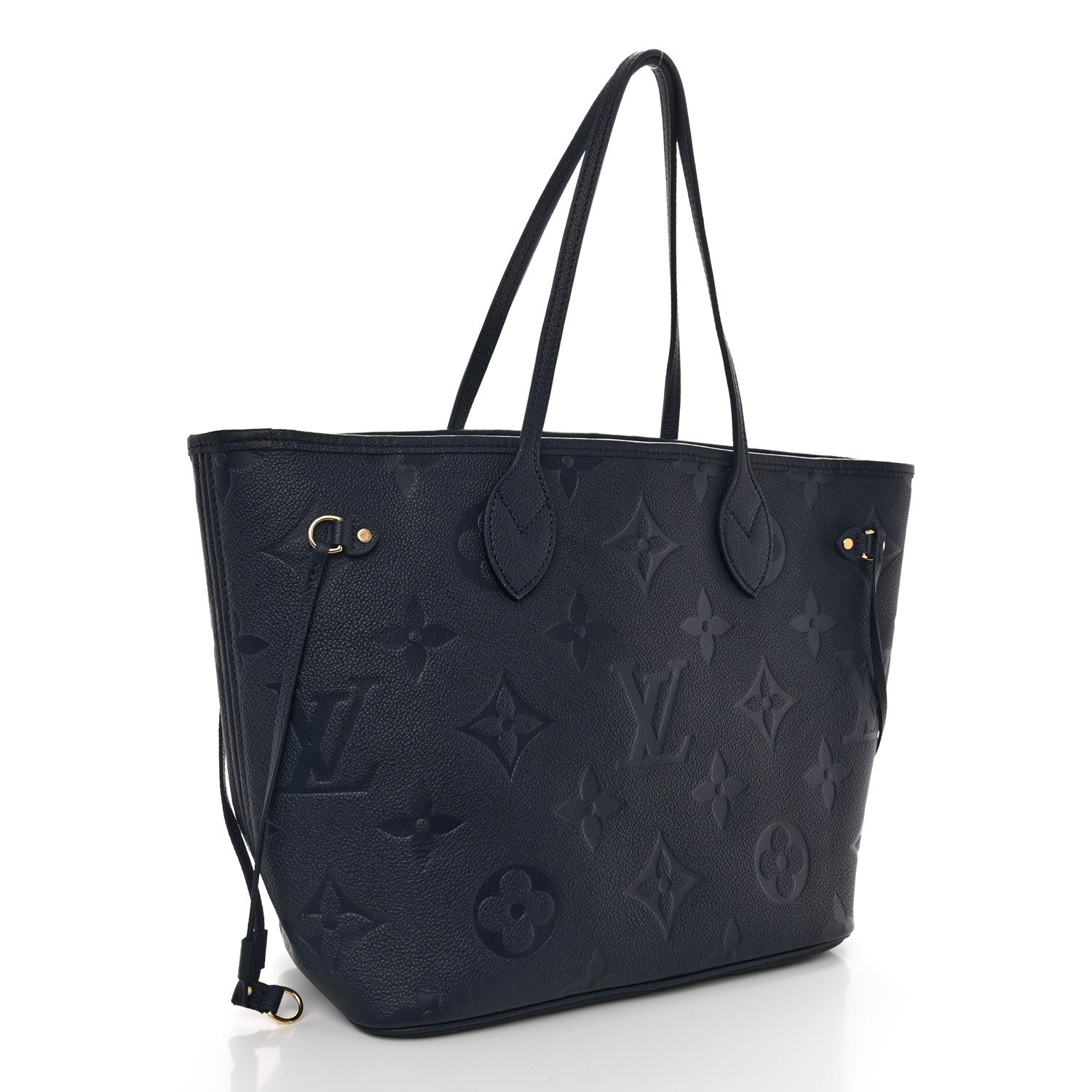 Louis Vuitton Empreinte Monogram Giant Neverfull MM Navy 3 of 9