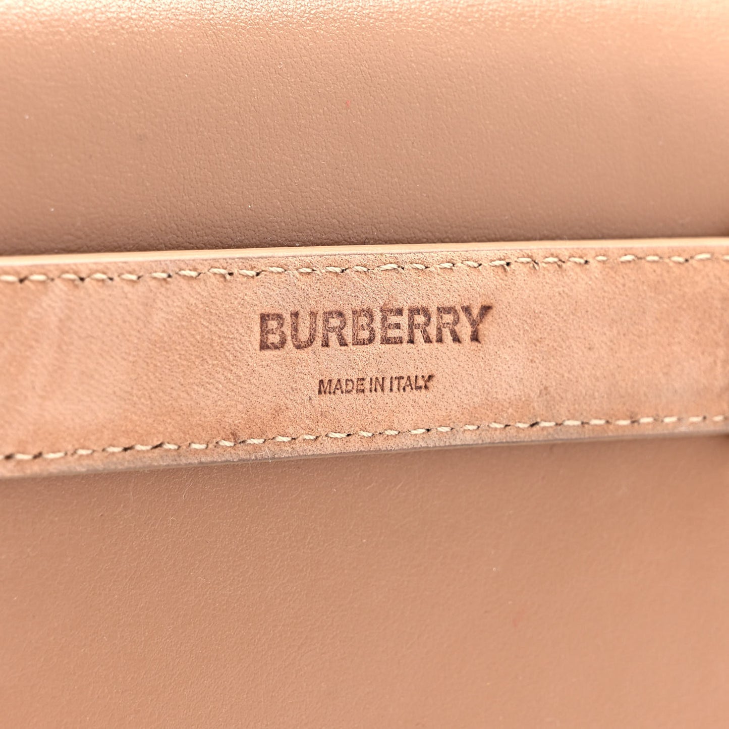 Smooth Calfskin Quilted Check TB Envelope Belt Bag Tan