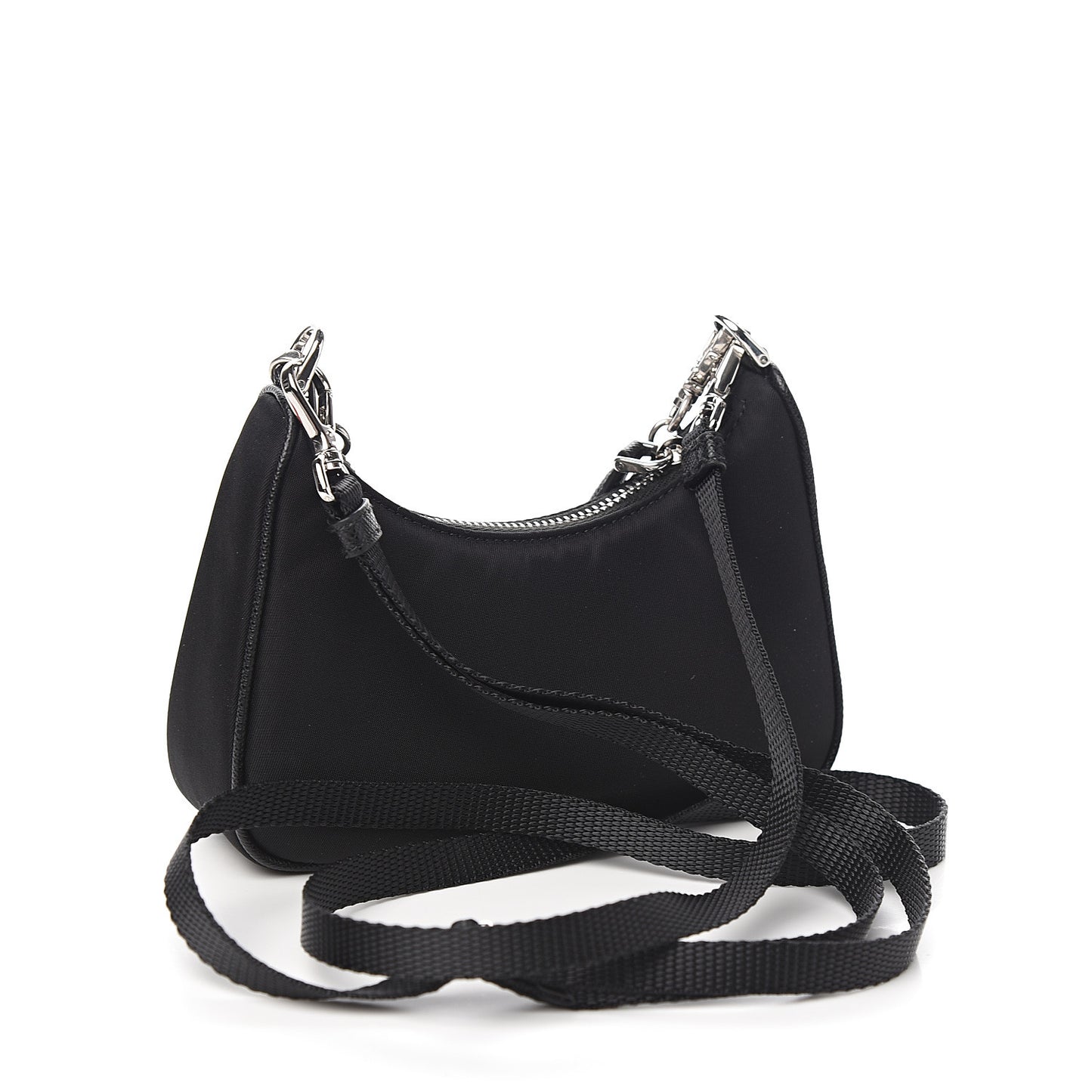 Tessuto Nylon Mini Re-Edition 2000 Shoulder Bag Black