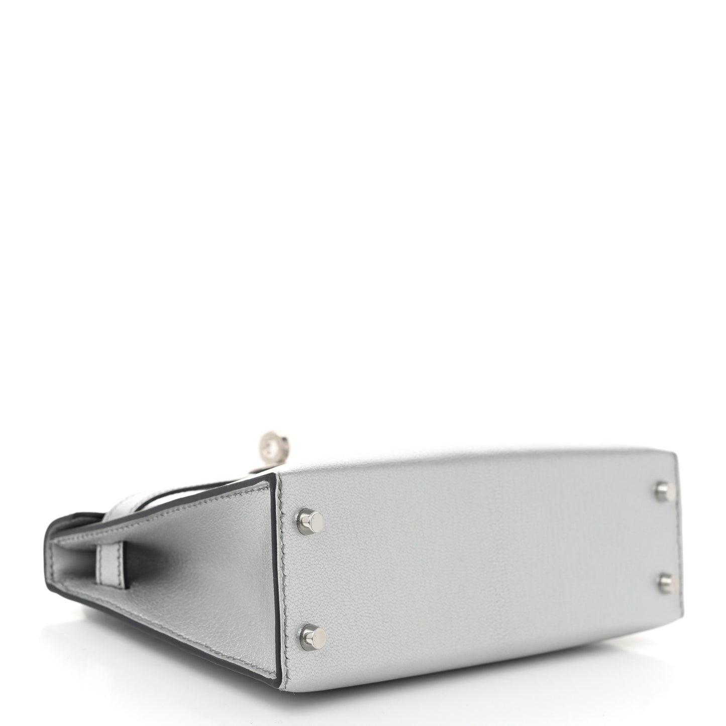 Metallic Chevre Chamkilight Mini Kelly Sellier 20 Argent