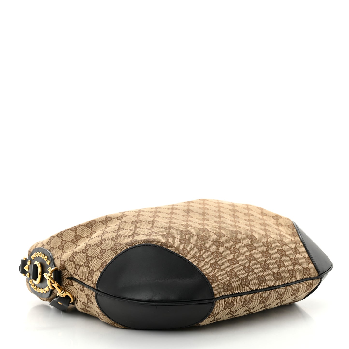 Monogram Medium Patti Stud Hobo Black