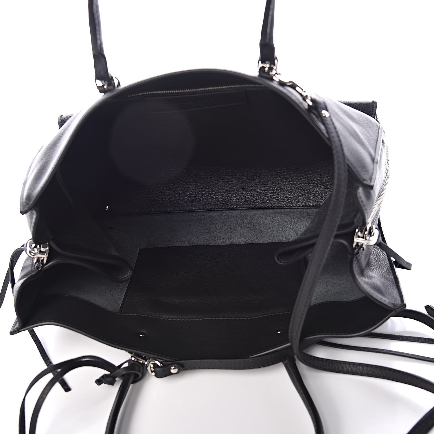 Balenciaga Veau Papier B4 Zip Around Tote Black 5 of 9