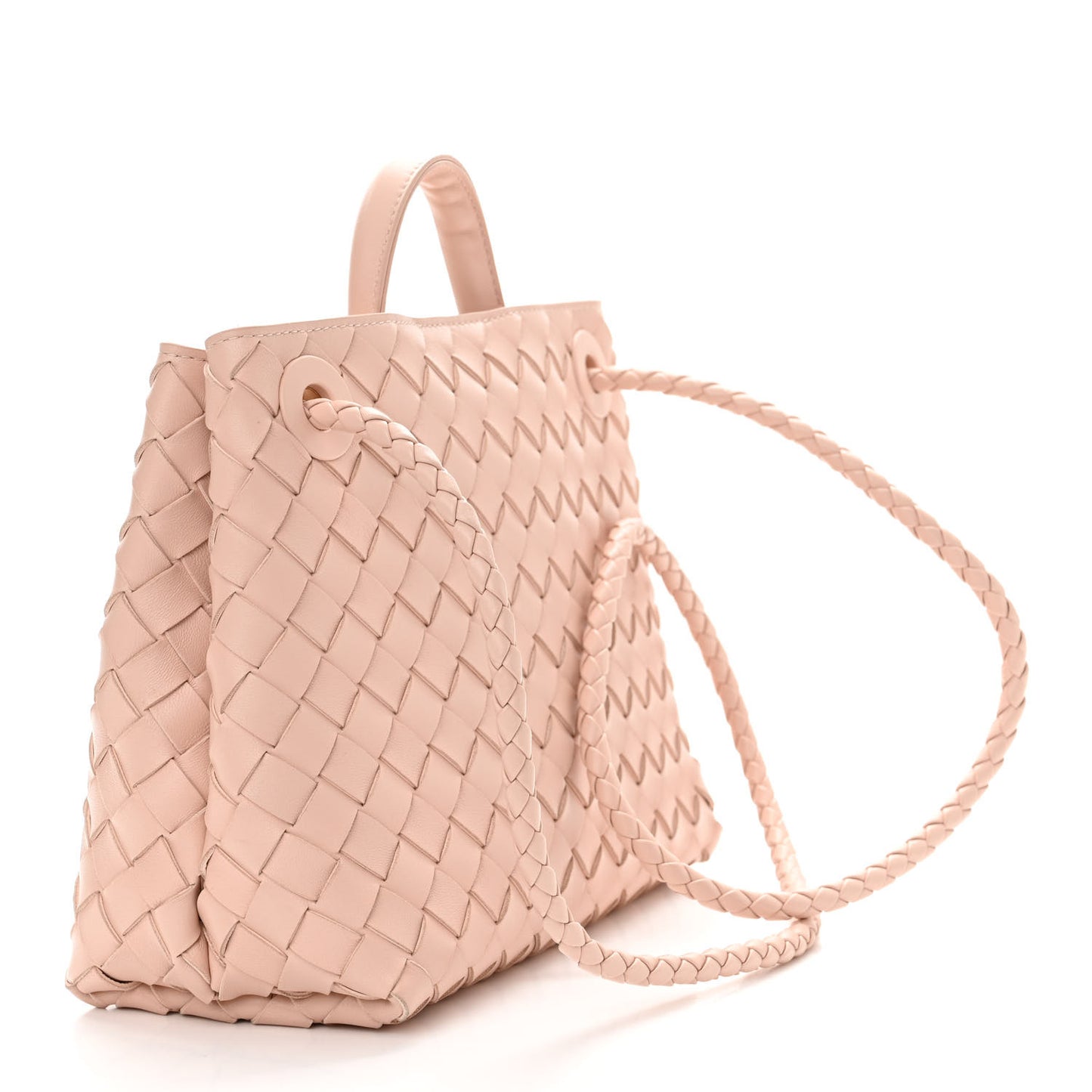 Nappa Intrecciato Small Andiamo Shoulder Bag Lotus