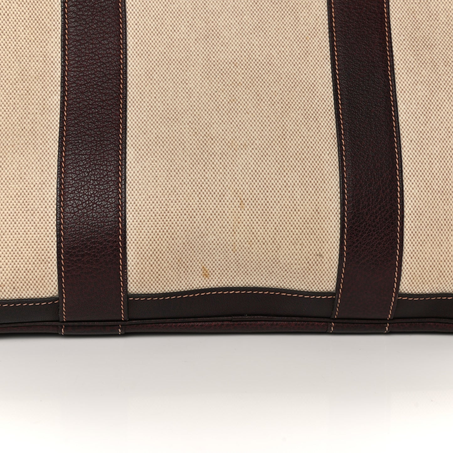 Buffle Skipper Toile Garden Party 36 MM Tote Marron Fonce