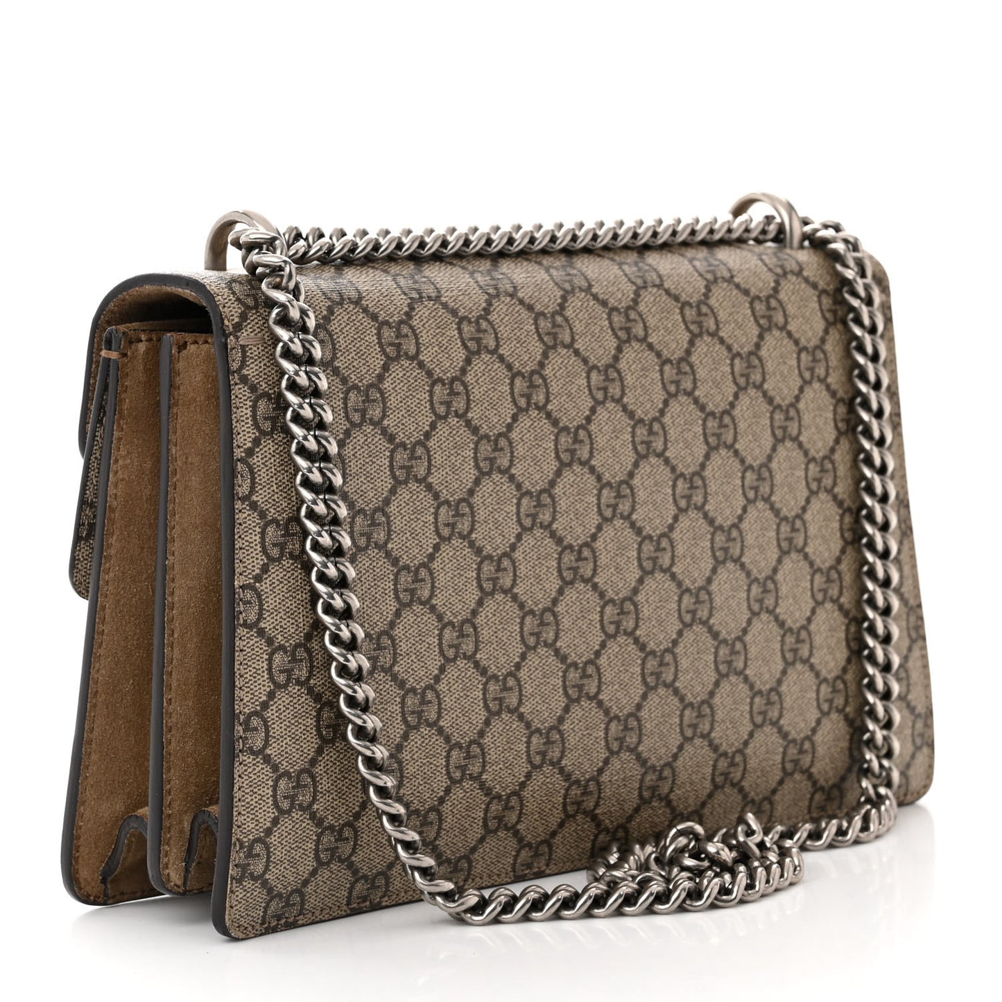 GG Supreme Monogram Small Dionysus Shoulder Bag Taupe