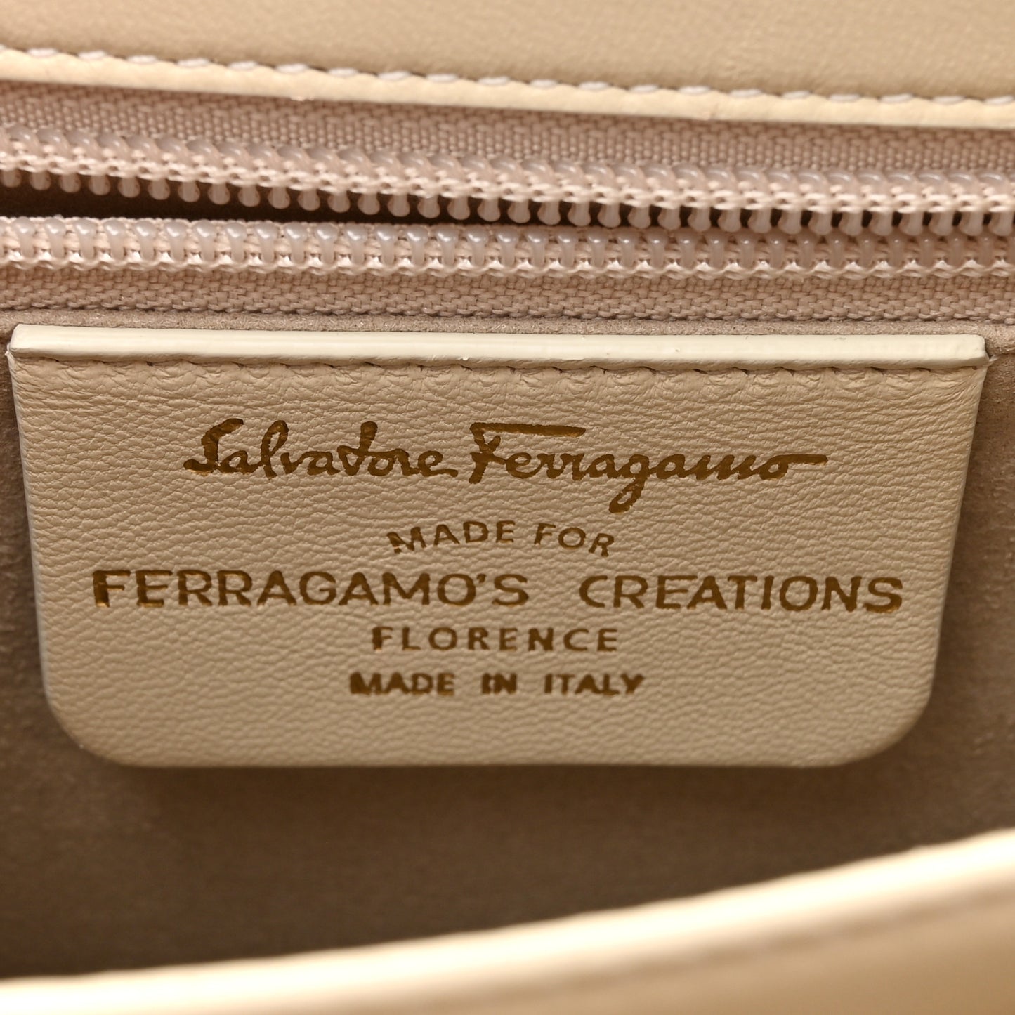 Brushed Off Calfskin Small Iconic Top Handle Bag Magnolia