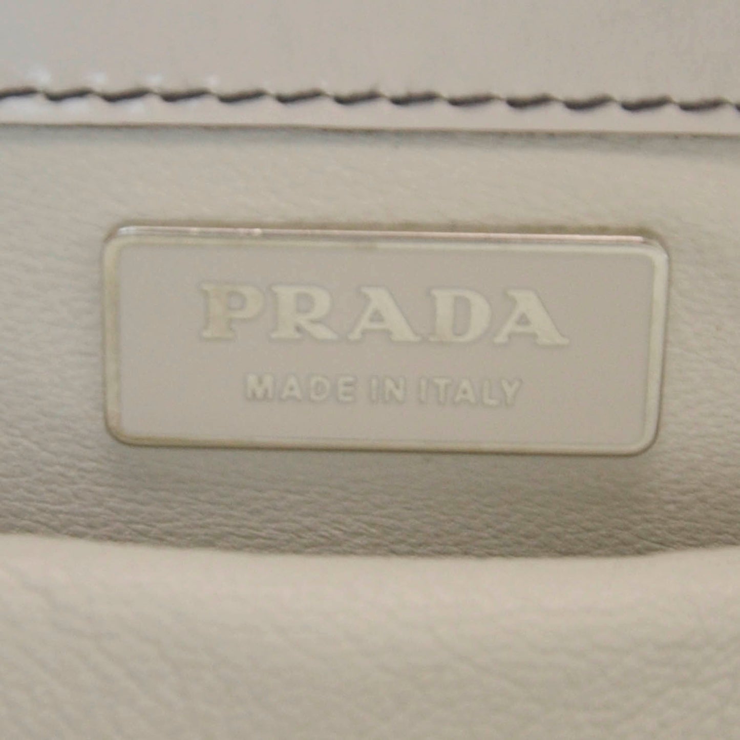 Spazzolato Logo Print Framed Bag Quarzo