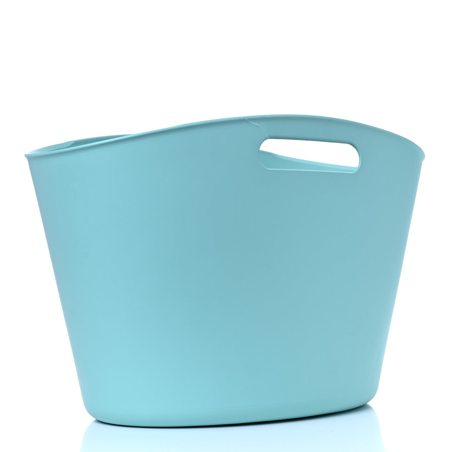 Rubber Oversized Logo Tote Teal