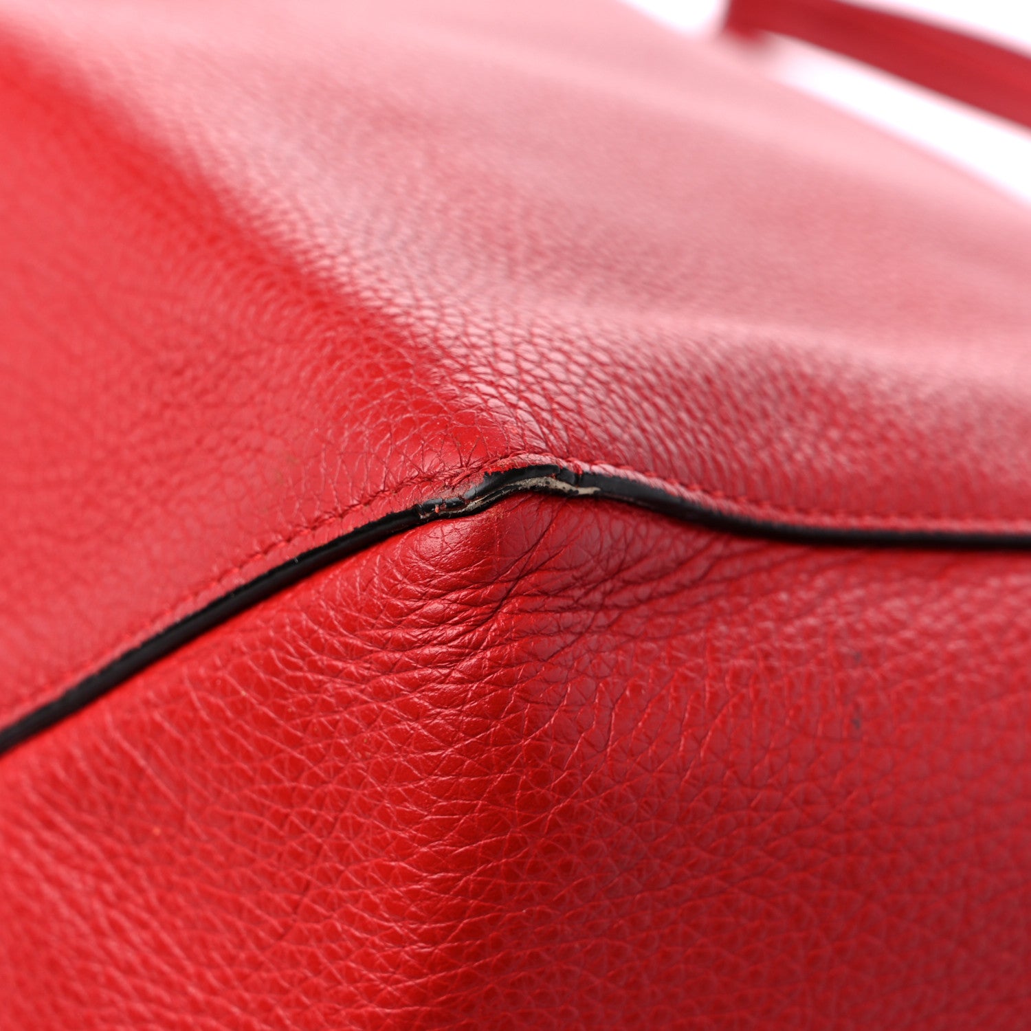 Celine Grained Calfskin Medium Horizontal Cabas Phantom Coquelicot 8 of 19