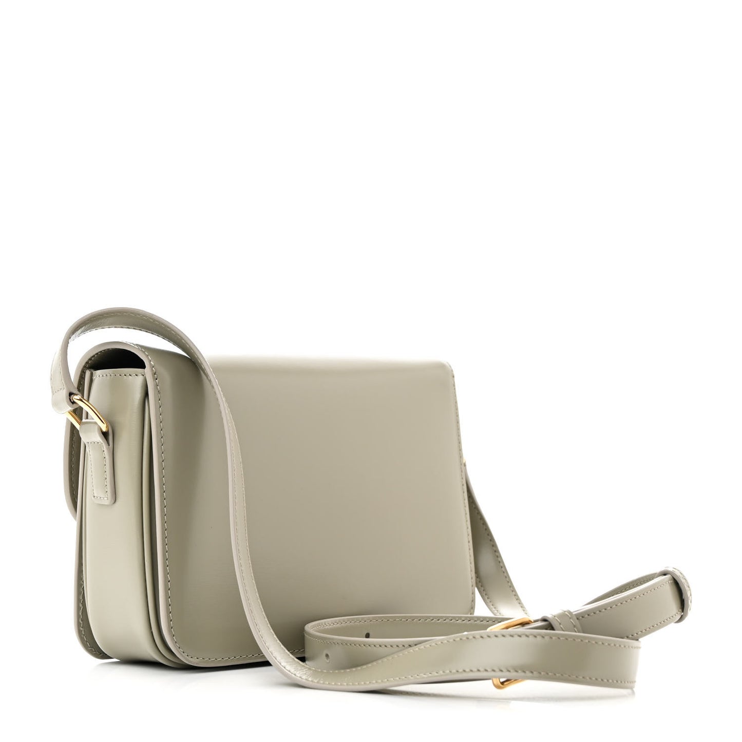 Shiny Calfskin Teen Triomphe Green Clay