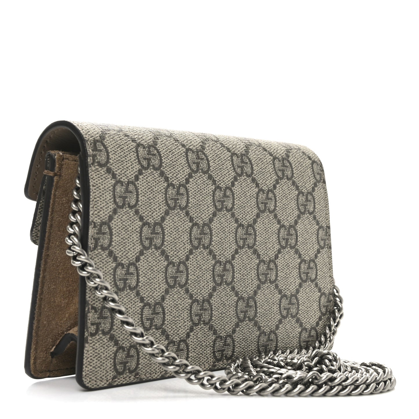GG Supreme Monogram Super Mini Dionysus Shoulder Bag Taupe