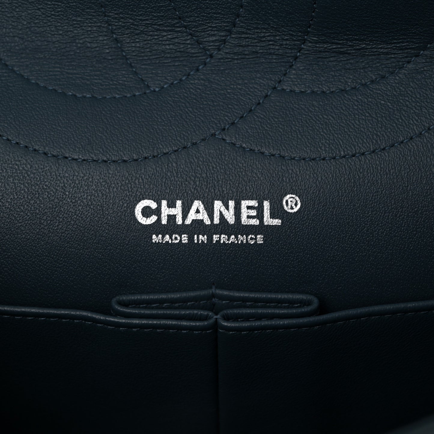 Aged Calfskin Quilted 2.55 Reissue 226 Flap Dark Blue