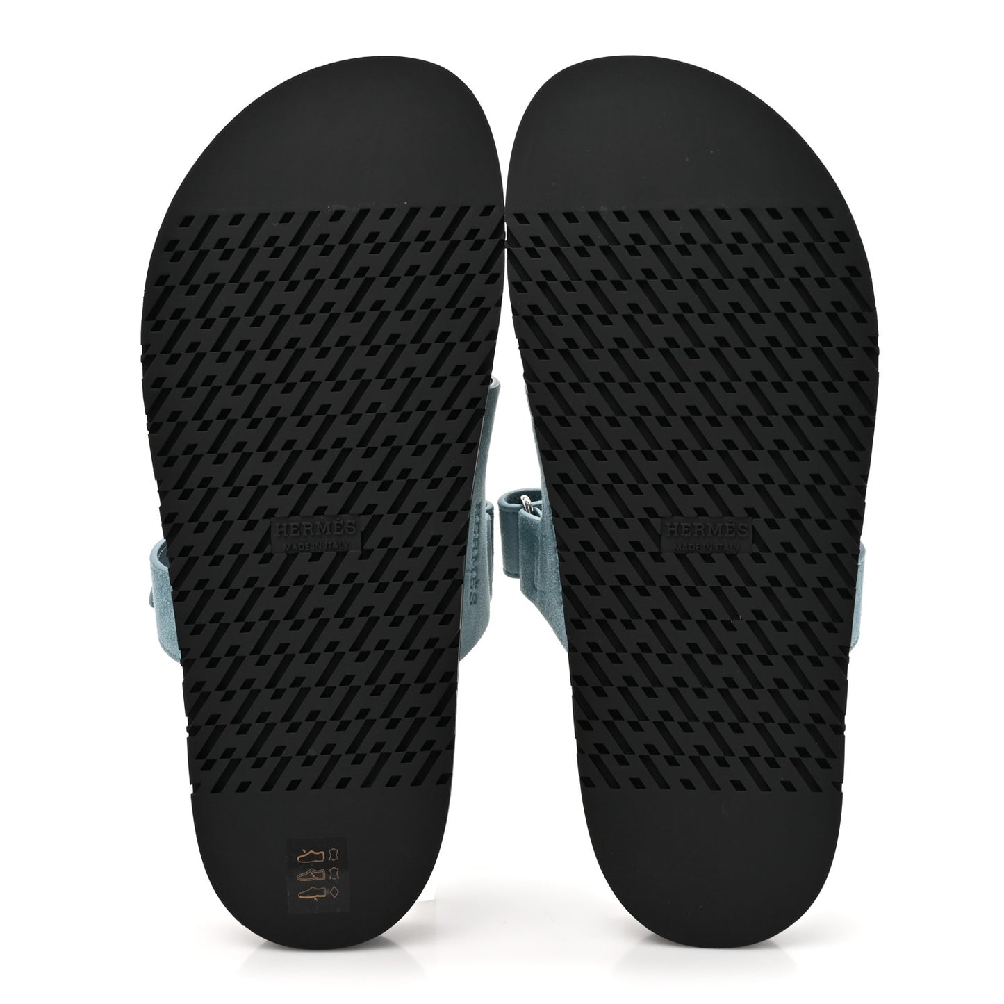 Suede Goatskin Womens Chypre Sandals 40 Bleu Mineral