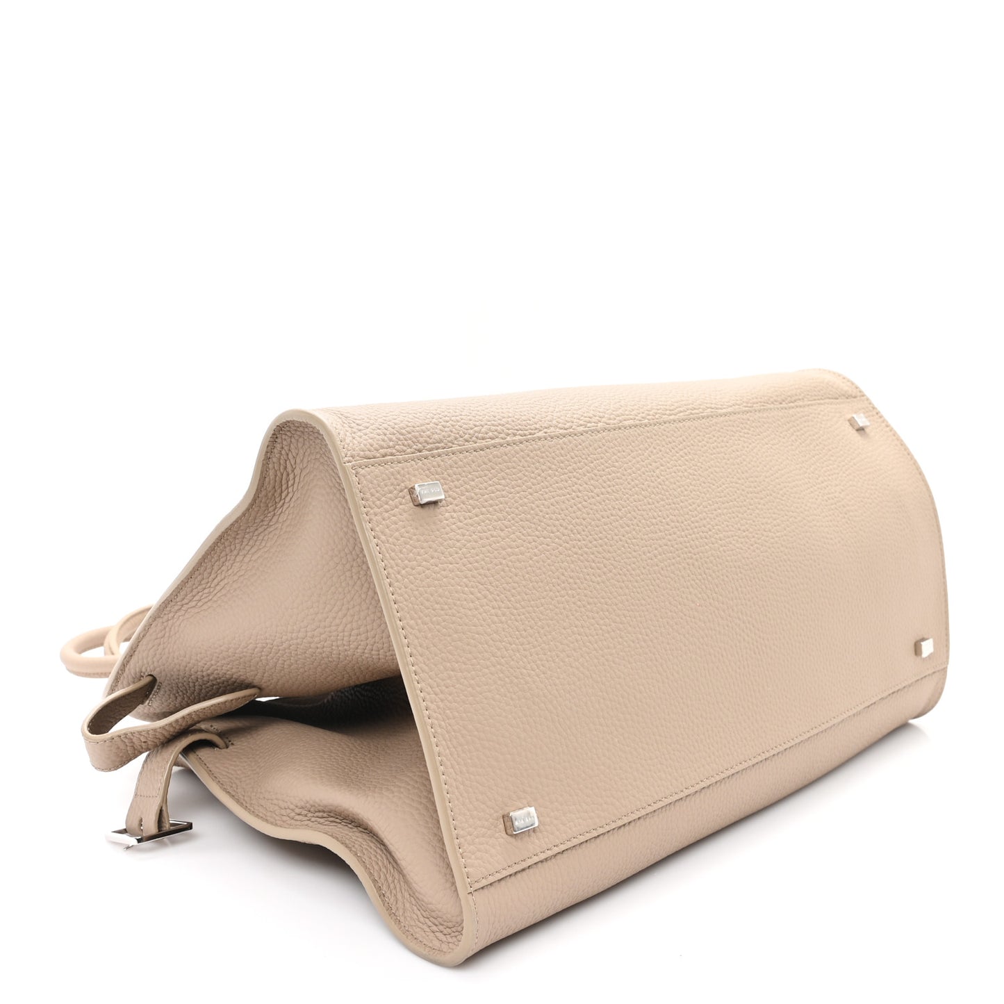 Matte Grained Calfskin Soft Margaux 15 Dark Taupe