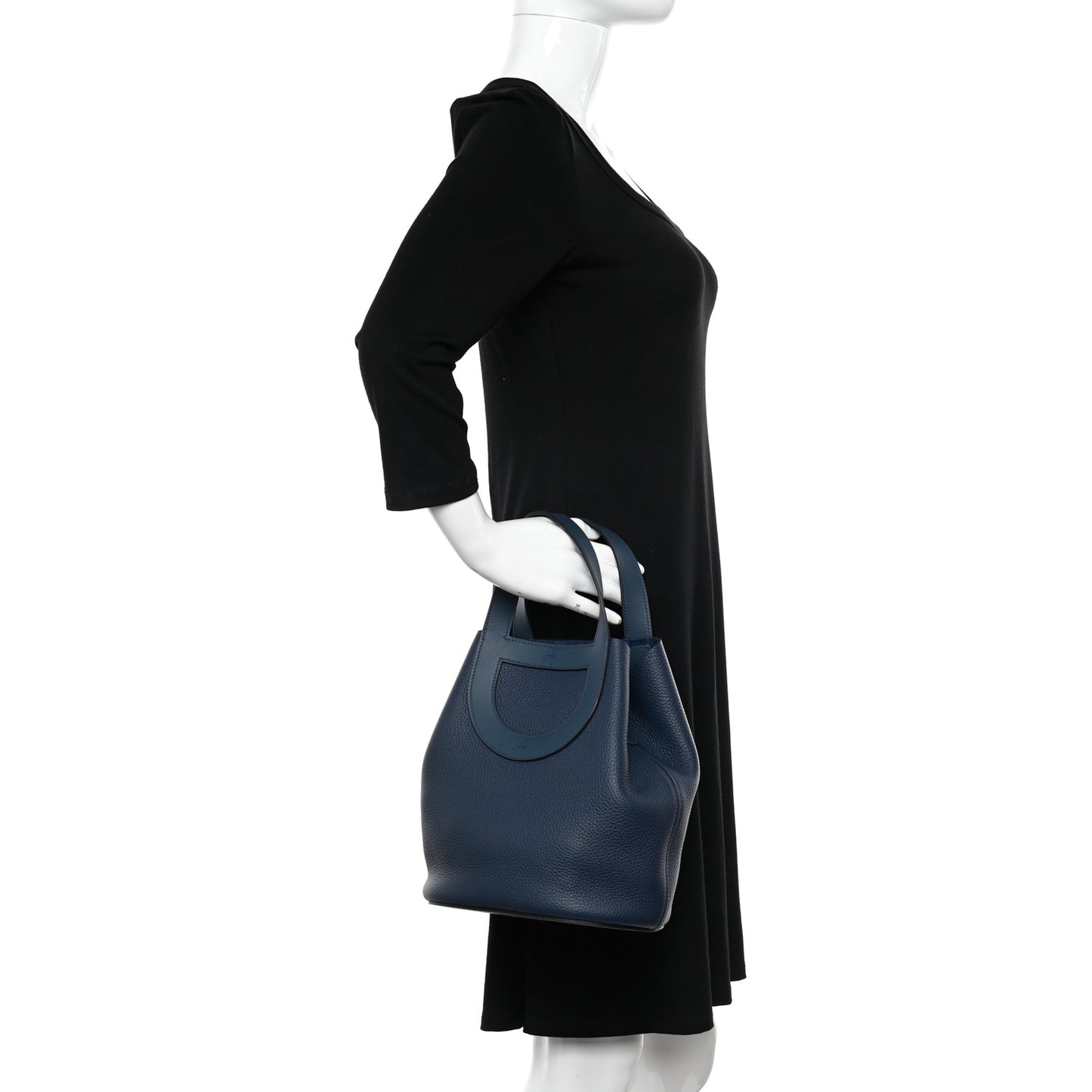 Taurillon Clemence Swift In-The-Loop 23 Bag Bleu de Prusse