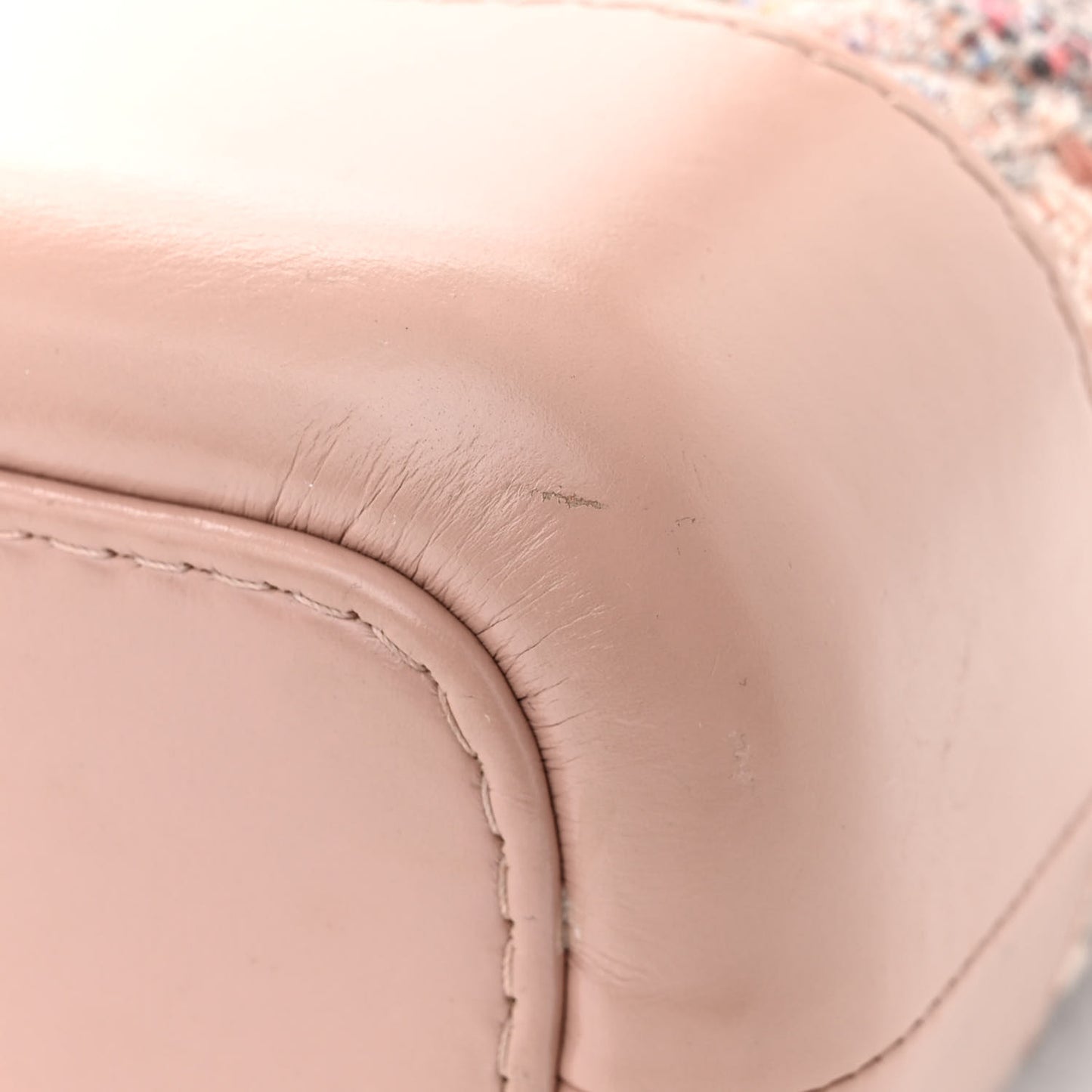 Tweed Calfskin Small Gabrielle Hobo Light Pink