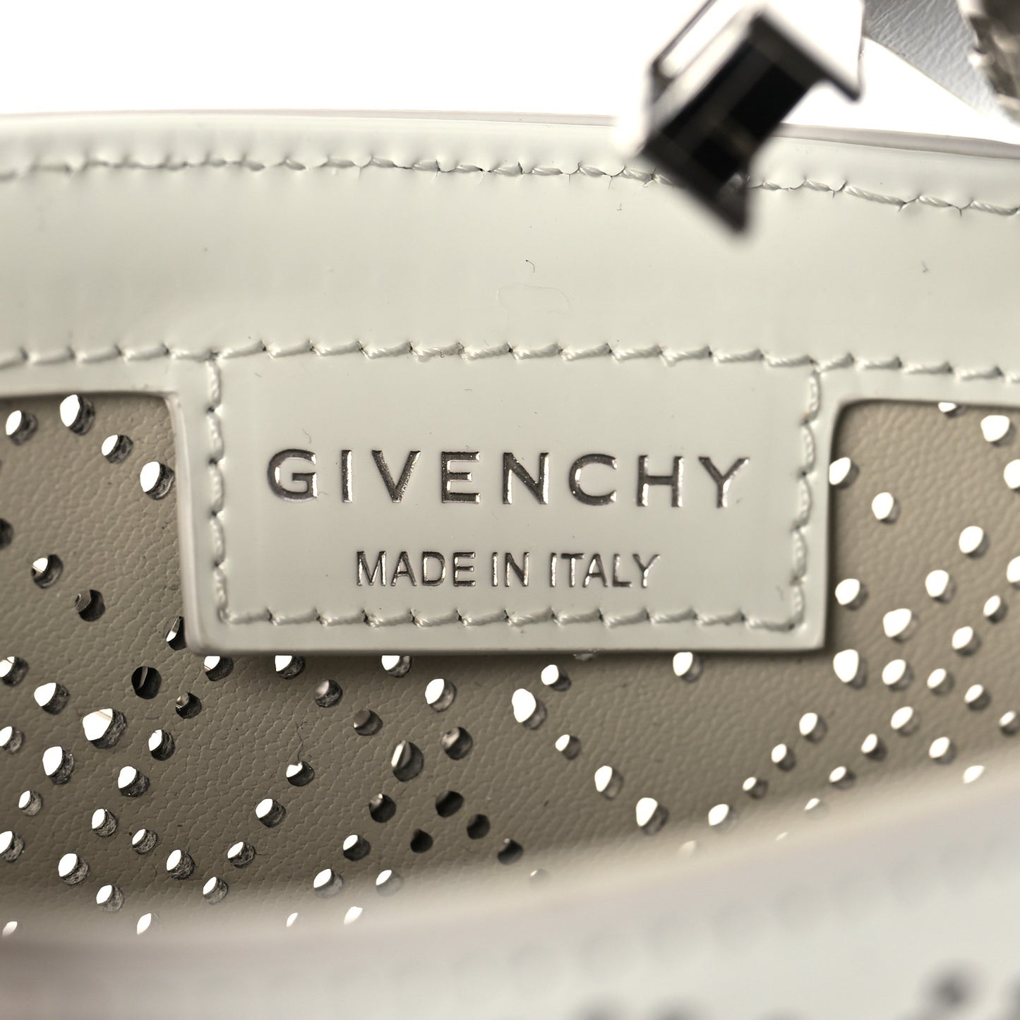 Calfskin 4G Perforated Mini Cut Out Shoulder Bag Ivory