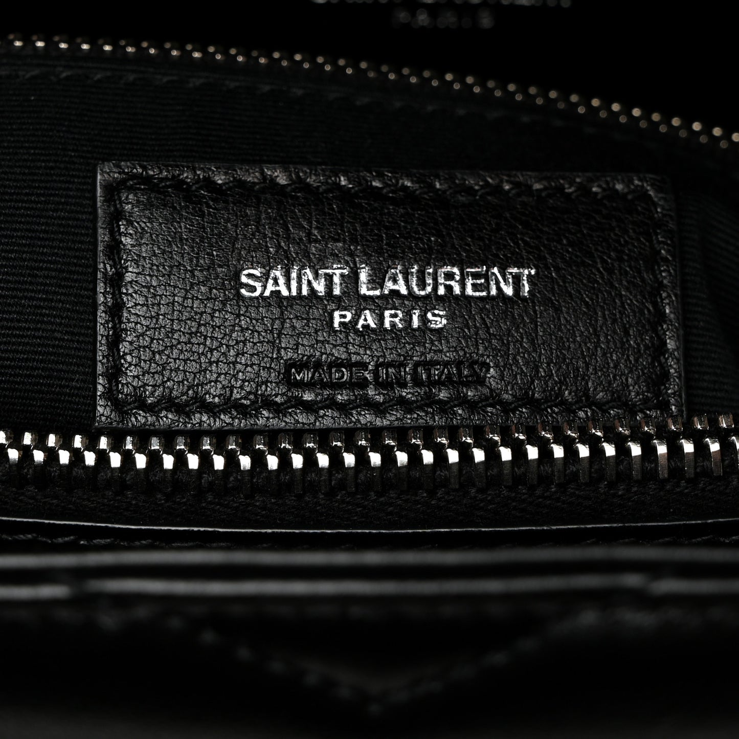 Calfskin Y Quilted Monogram Medium Loulou Chain Satchel Black
