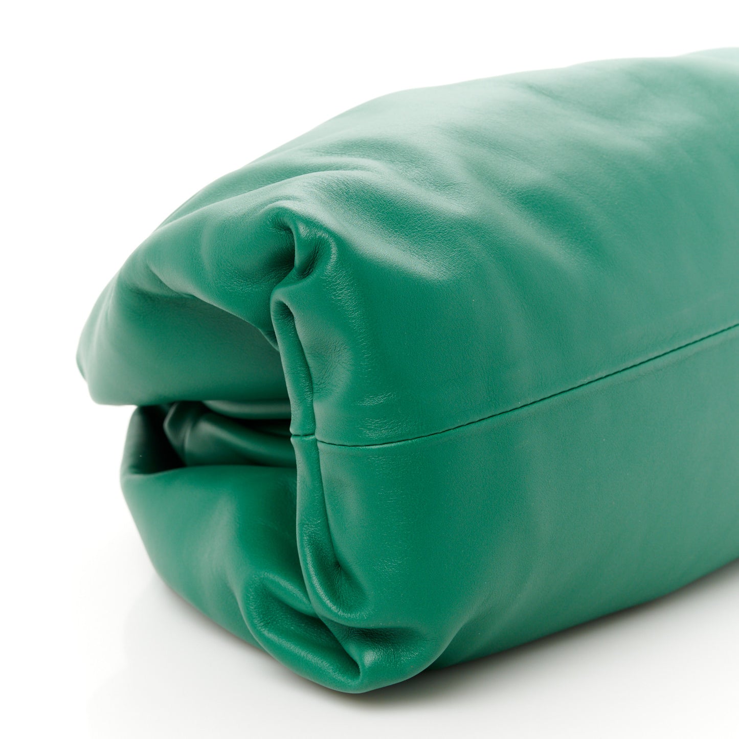 Smooth Butter Calf The Pouch Oversized Clutch Racing Green