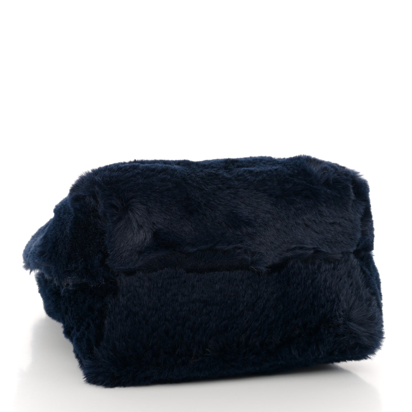 Faux Fur Mini Bucket Bag Blueberry