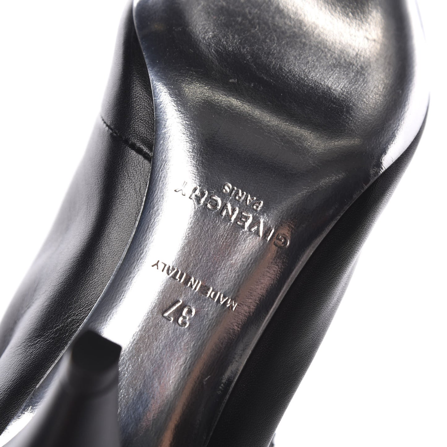 Smooth Calfskin Zip Ankle Boots 37 Black
