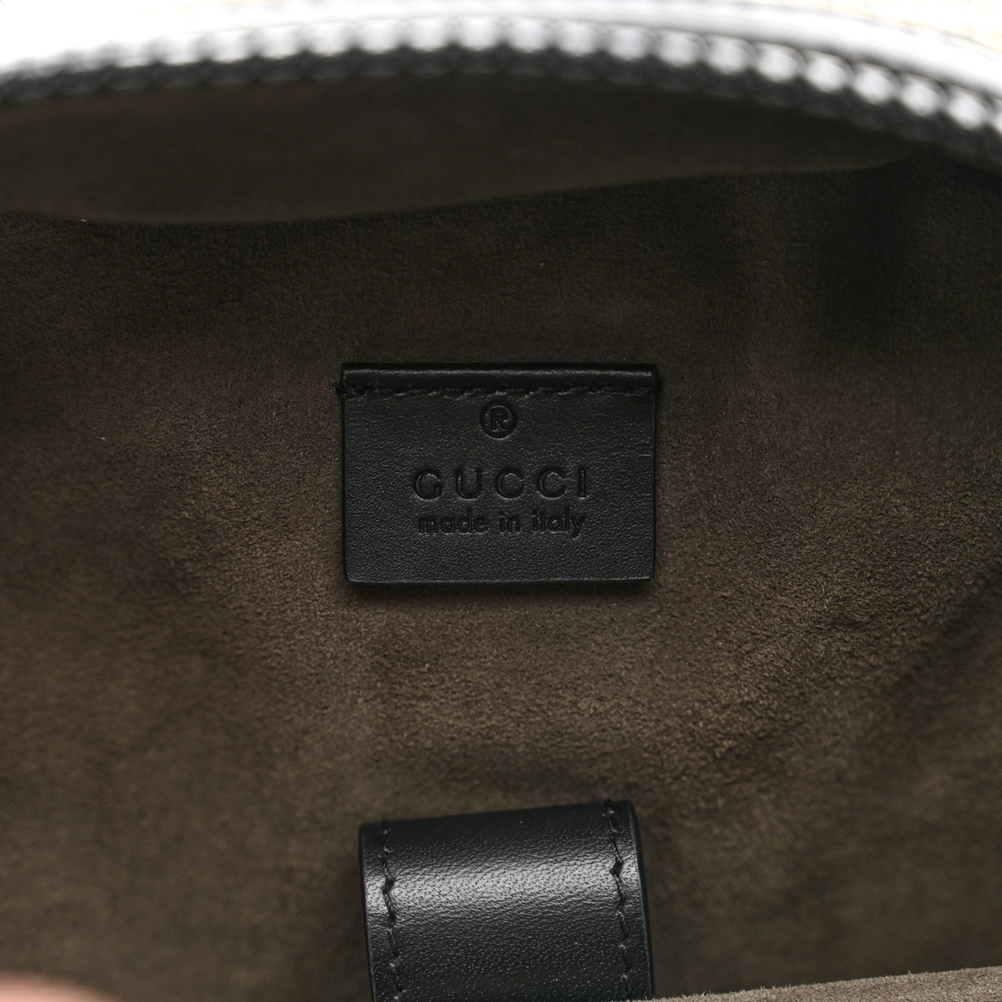 GG Supreme Monogram Medium Backpack Black