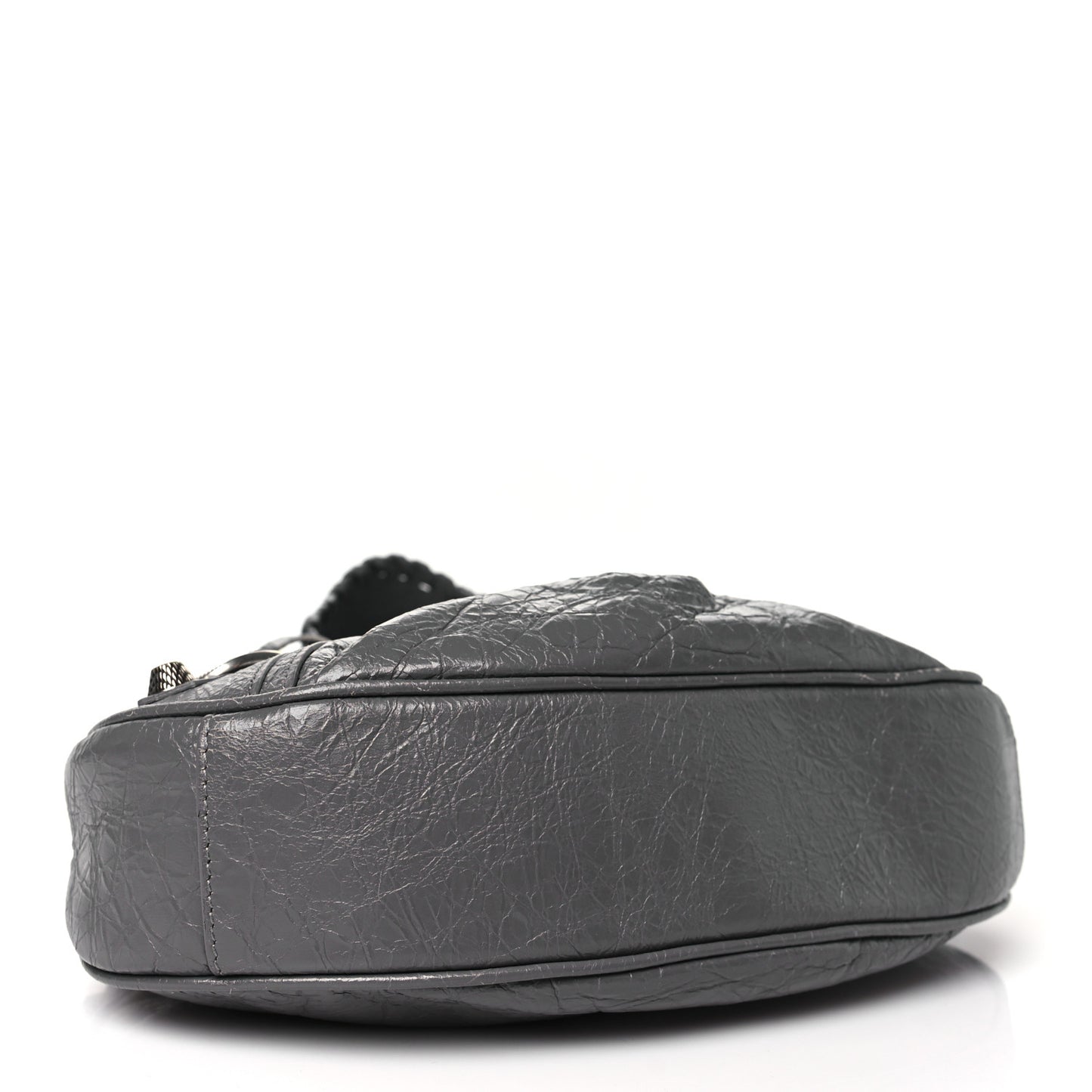 Agneau Arena Le Cagole Shoulder Bag XS Dark Grey