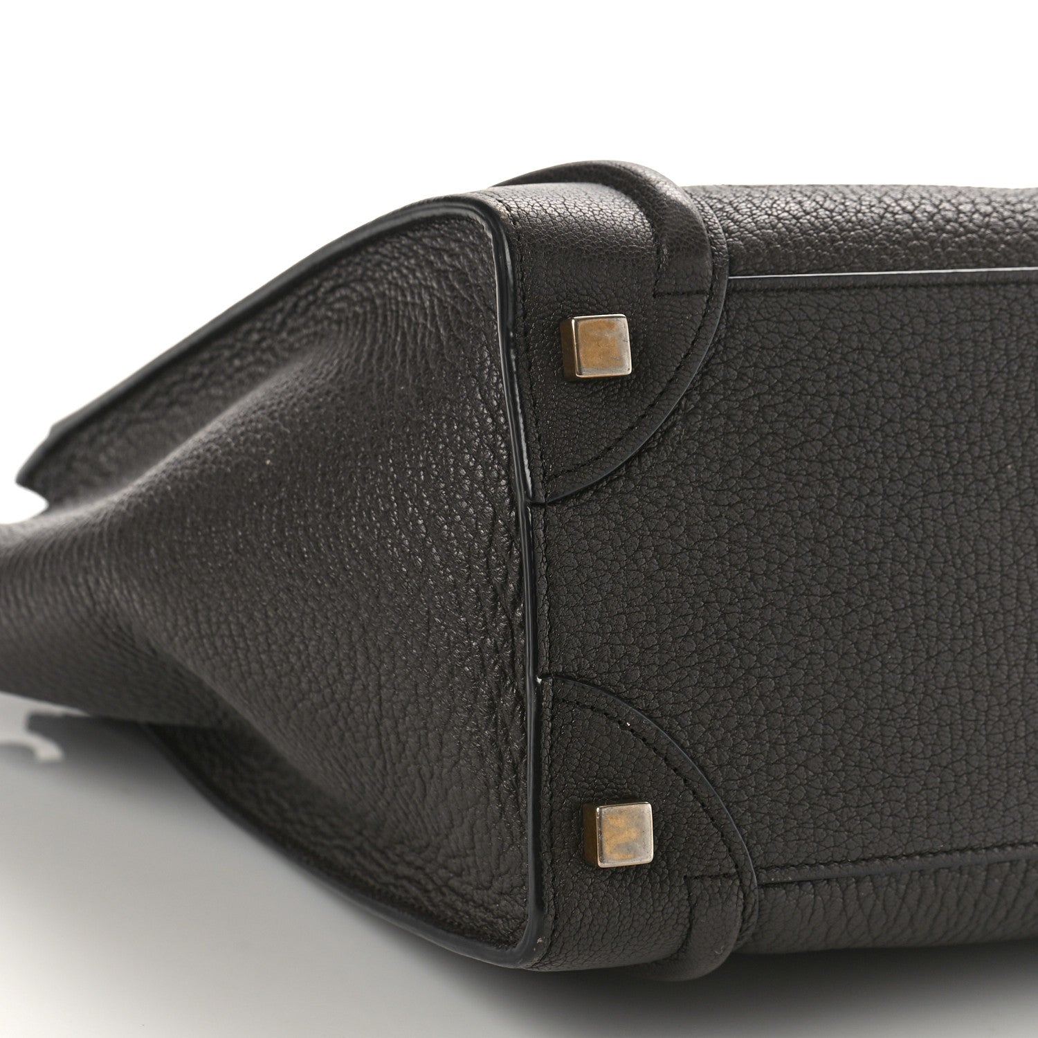 Celine Goatskin Micro Luggage Dark Taupe 8 of 11