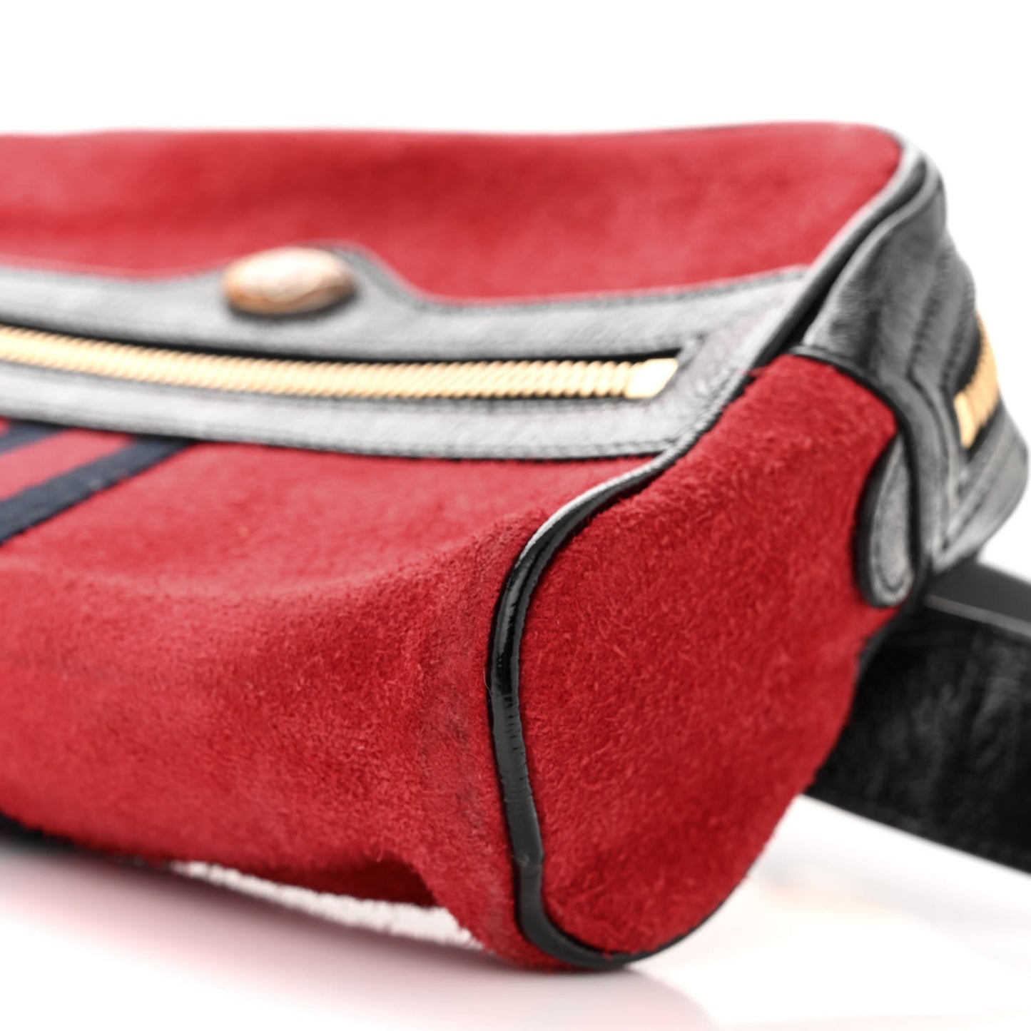 Suede Small Ophidia Belt Bag 85 34 Hibiscus Red
