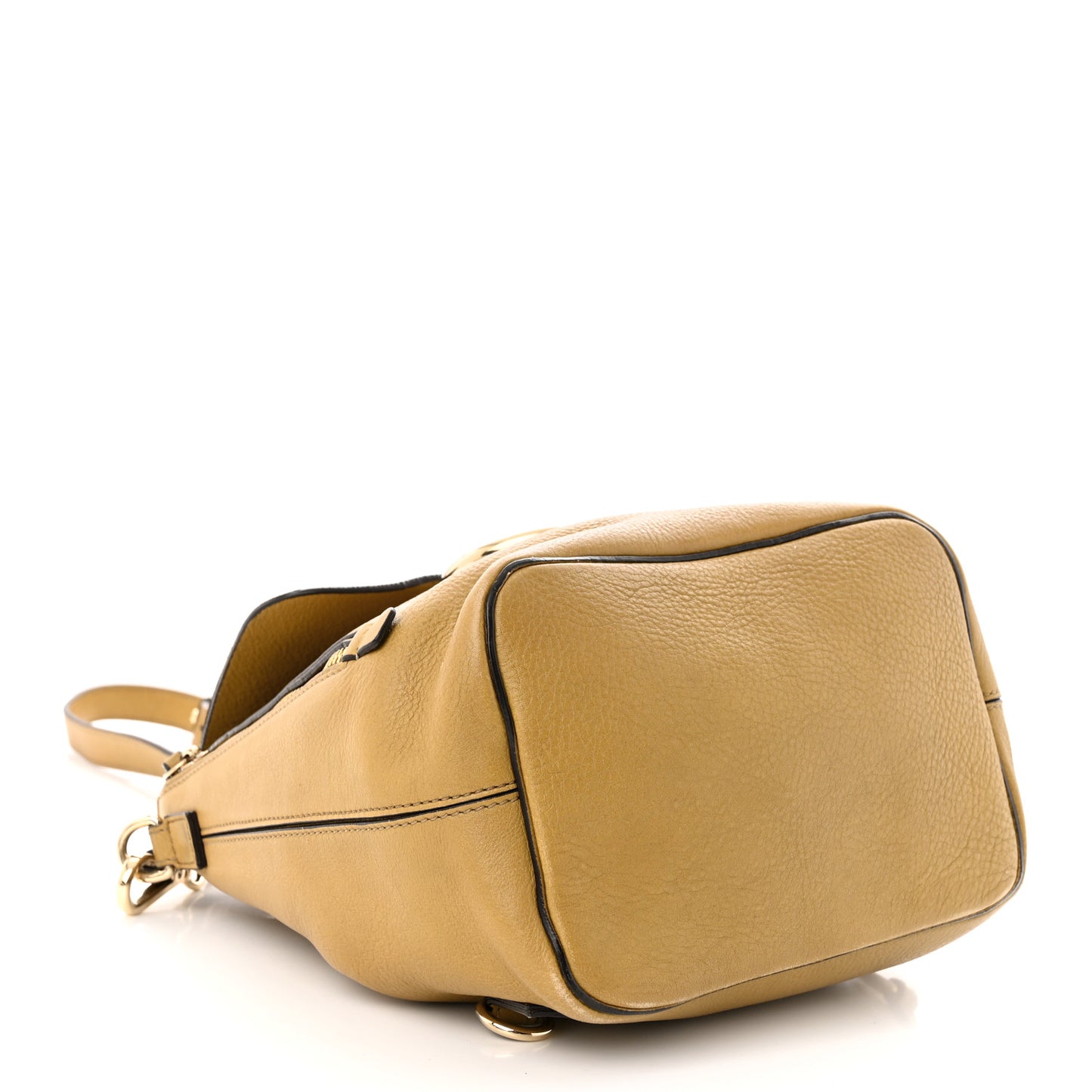 Suede Calfskin Small Faye Backpack Dark Khaki