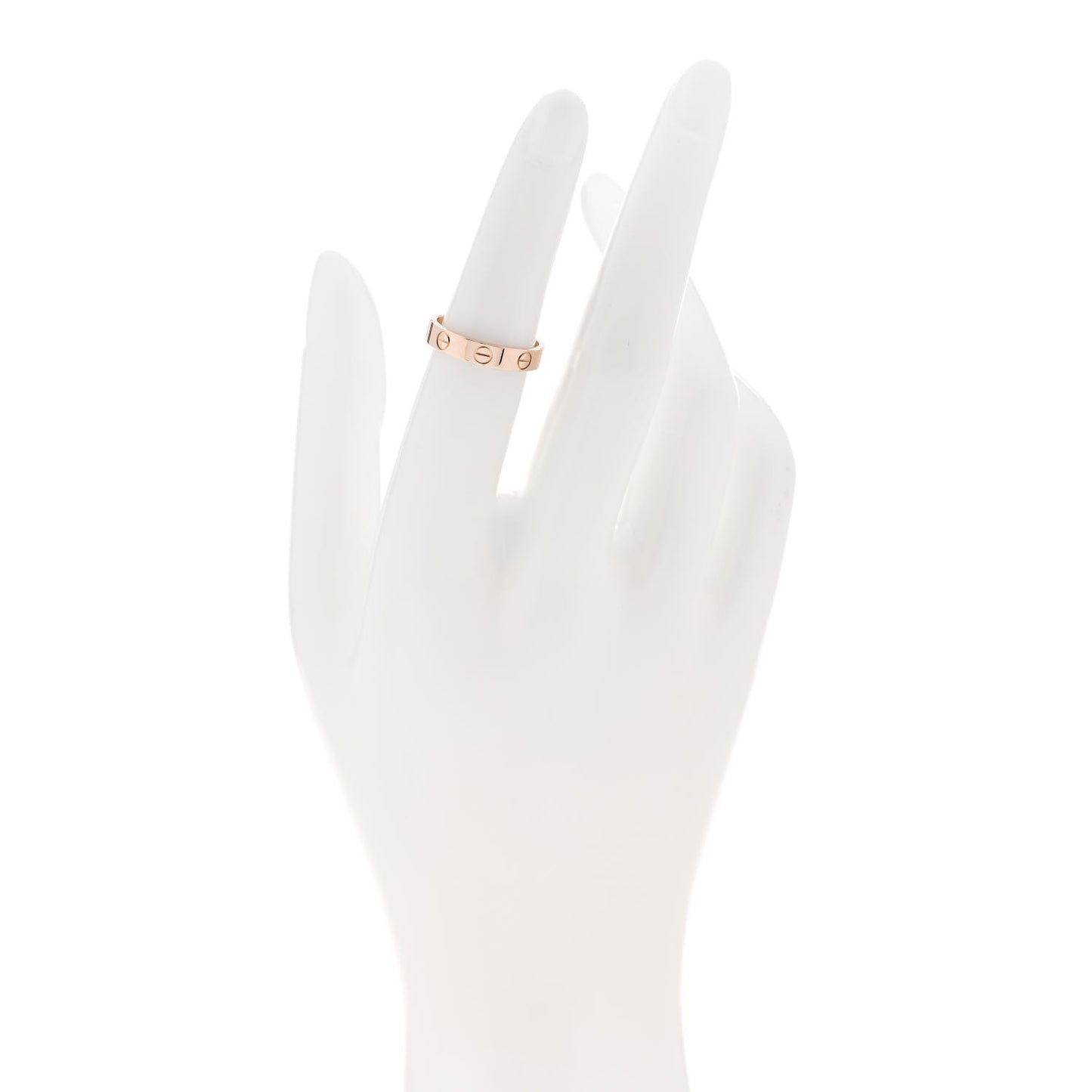 18K Pink Gold 3.5mm LOVE Wedding Band Ring 50 5.25